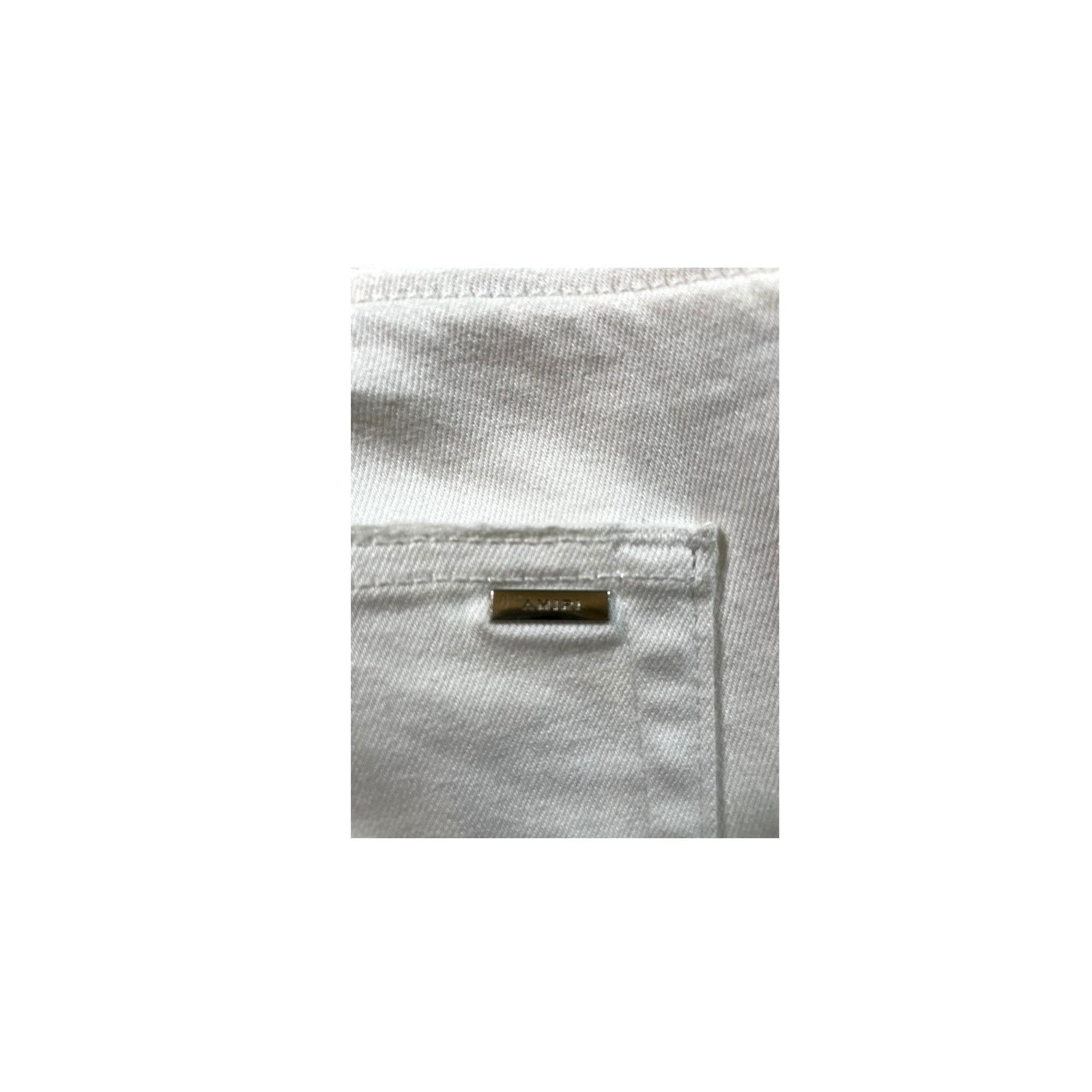 Amiri Amiri "MX1 Patch" White Jeans Size US 38 / EU 54 - 3 Thumbnail