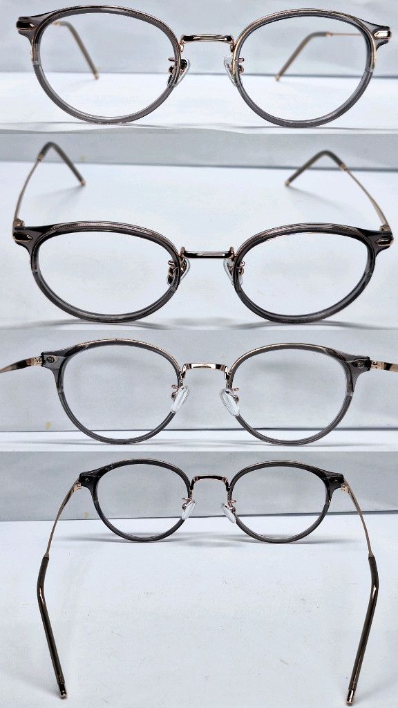 JINS JINS Classic Combi URF-19A-034 Boston Rose Gold & Grey Size ONE SIZE - 7 Thumbnail