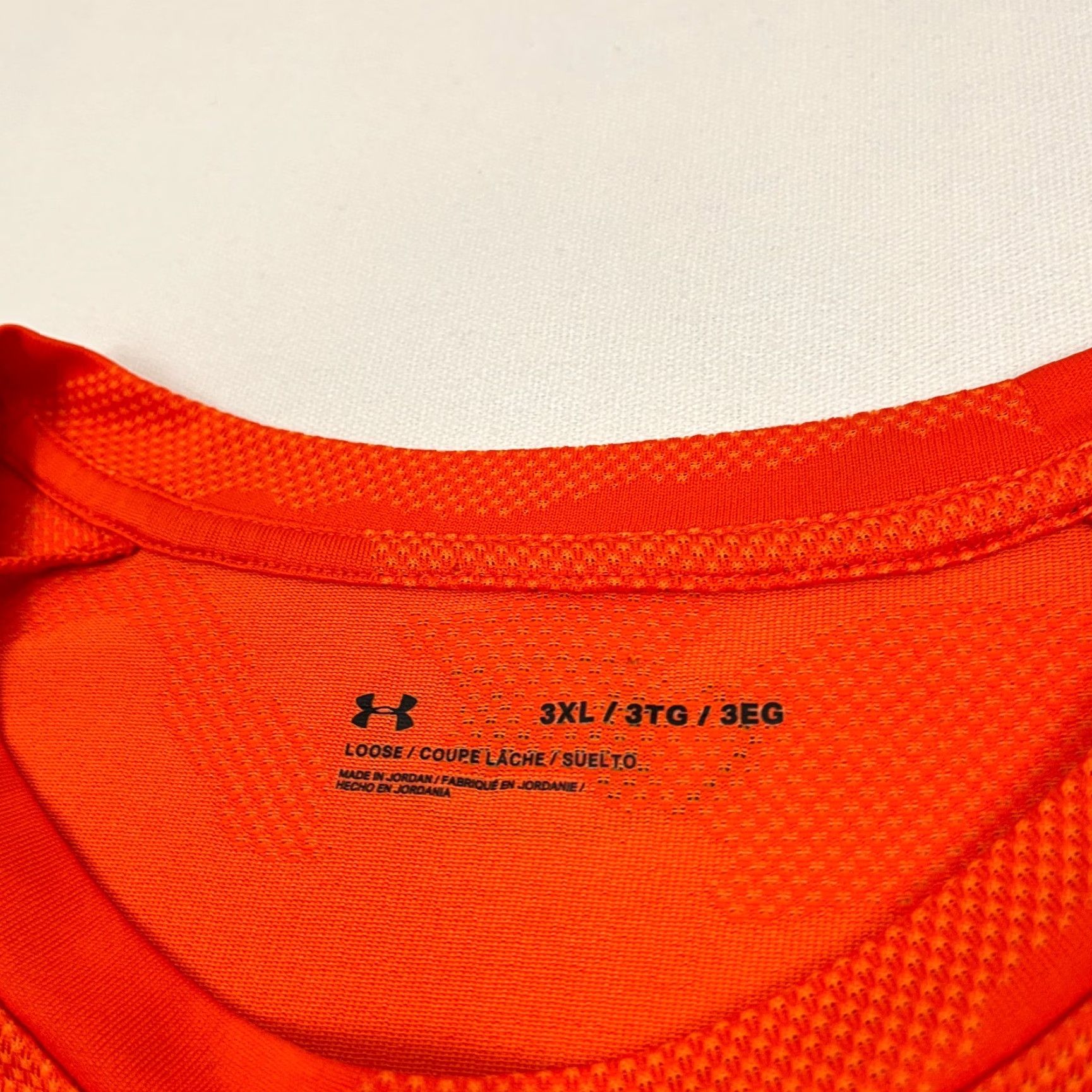 Under Armour Under Armour Shirt Mens 3XL Orange Camouflage Active Training Workout Lifting Shirt Size US XXL / EU 58 / 5 - 3 Thumbnail