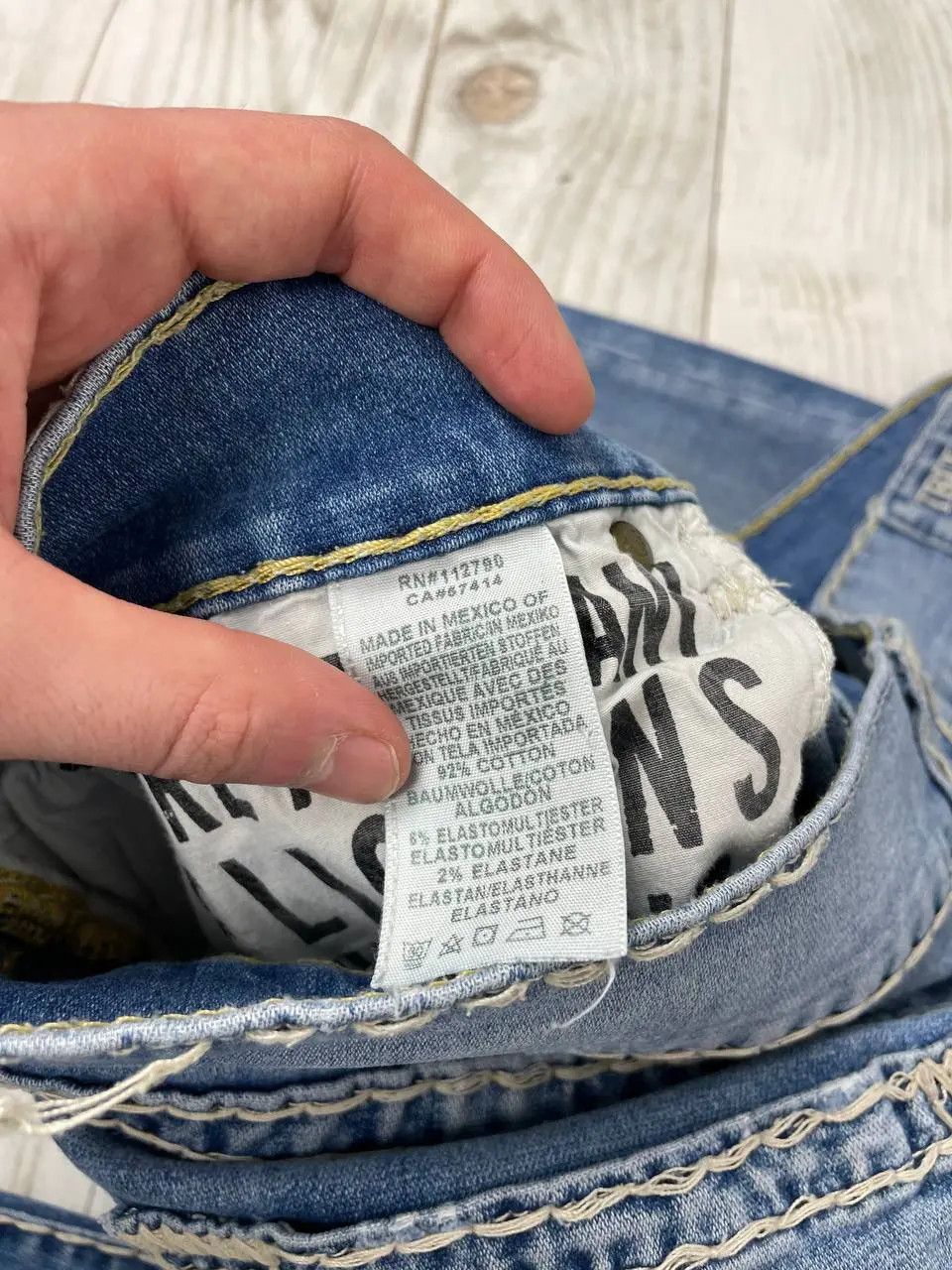 True Religion True Religion Rocco Super T Relaxed Skinny Jeans Japan Size US 34 / EU 50 - 20 Thumbnail