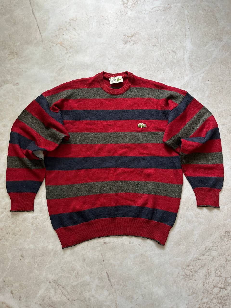 Lacoste Lacoste Chemise Vintage Knit Sweater Freddy Krueger style Size US S / EU 44-46 / 1 - 1 Thumbnail