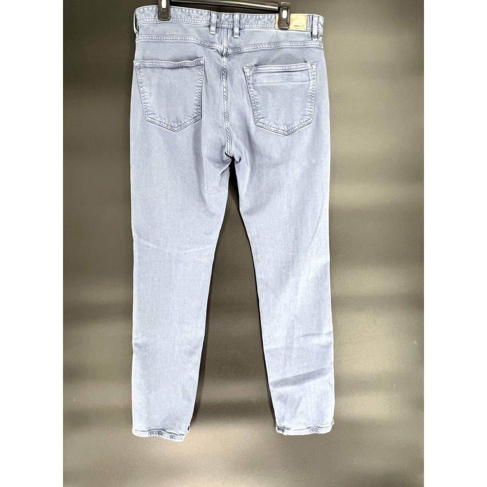 johnnie-O Johnnie O Pants Mens 35x31 Blue 5 Pocket Flat Front Straight Leg Stretch Chino Regular Size US 35 - 5 Thumbnail