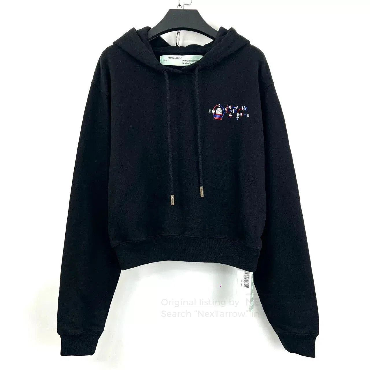 Off-White Off-White OW Colored Diamond Black Hoodie. Size S / US 4 / IT 40 - 1 Thumbnail