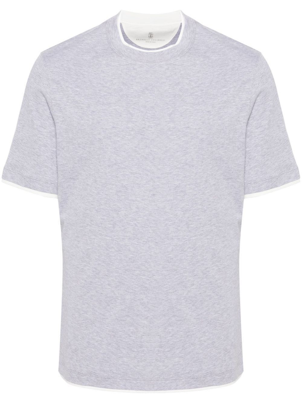 Brunello Cucinelli T-Shirt With Faux-Layering Size US M / EU 48-50 / 2 - 1 Thumbnail