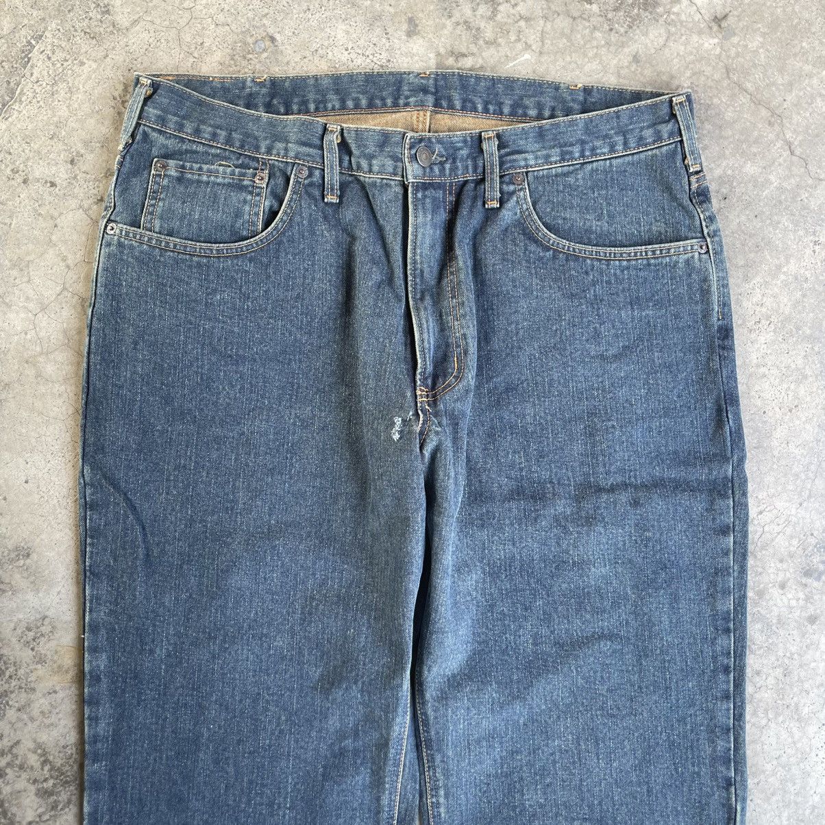 Edwin 🔥Vintage Edwin 404 Japan Made Ripped Dark Blue Denim Jeans Size US 38 / EU 54 - 2 Thumbnail