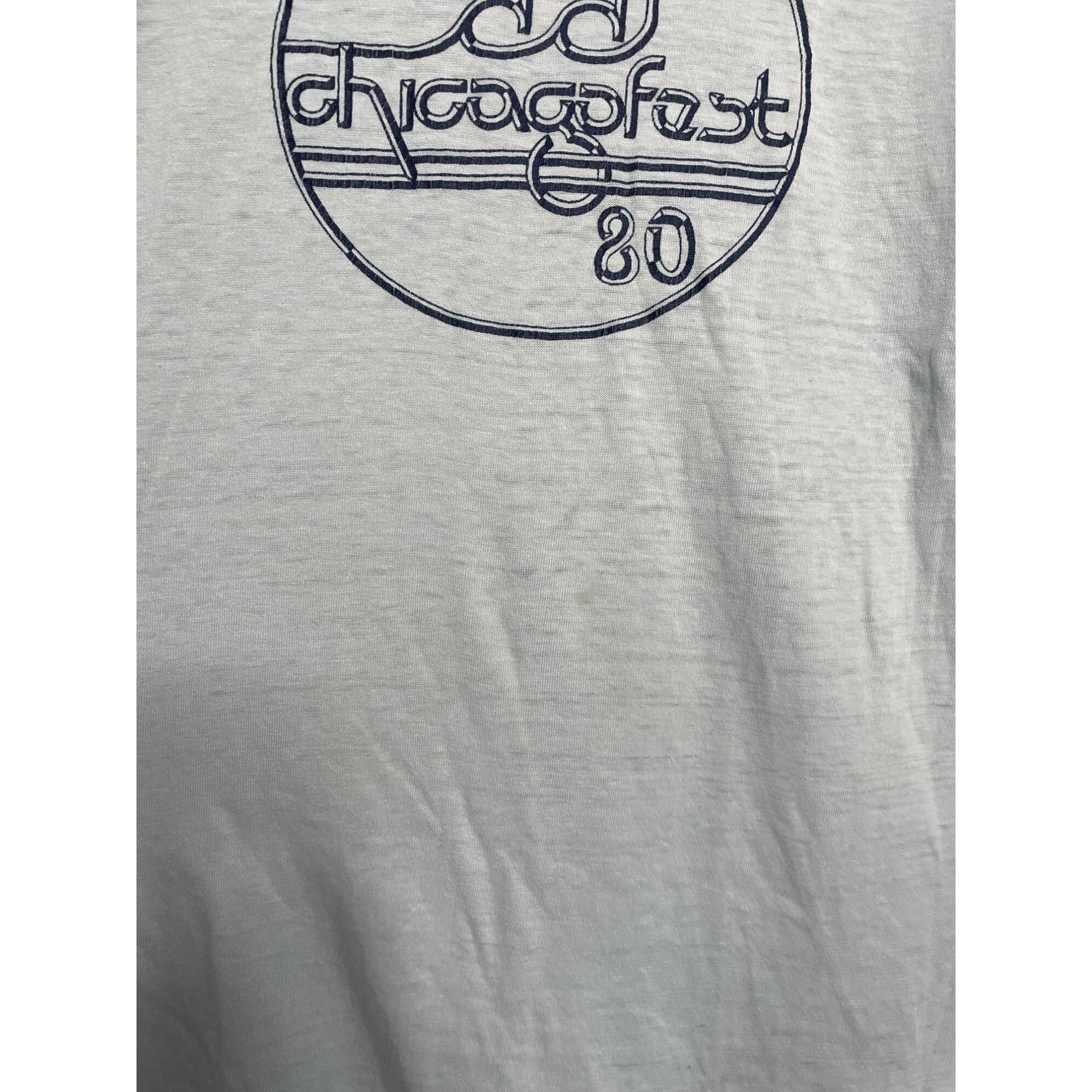 Vintage RARE Vintage 1980 Chicago Fest 80 T-Shirt Size L Large LG li Size US L / EU 52-54 / 3 - 7 Thumbnail