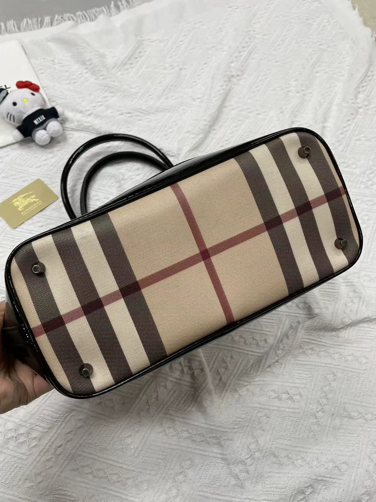 Burberry Burberry Check Tote Bag Size ONE SIZE - 3 Thumbnail