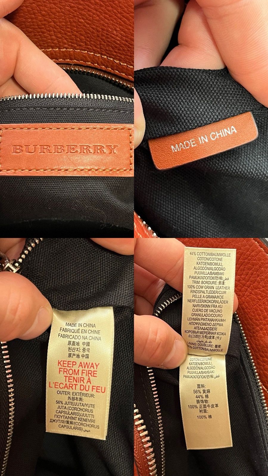 Burberry Burberry Brown Check Canvas/Leather Tote Bag Size ONE SIZE - 9 Thumbnail
