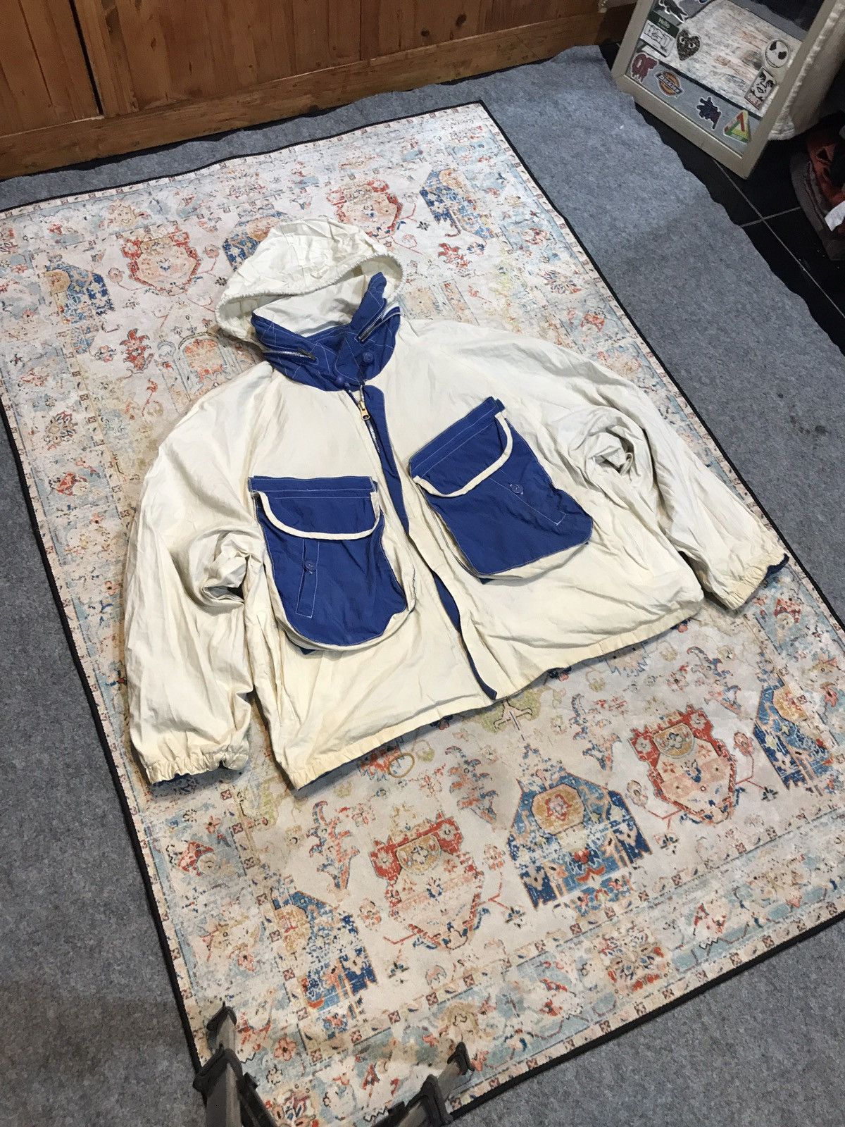 Vintage BOMBERS-VINTAGE-REVISIBEL-BIGPOCKET Size US L / EU 52-54 / 3 - 4 Thumbnail