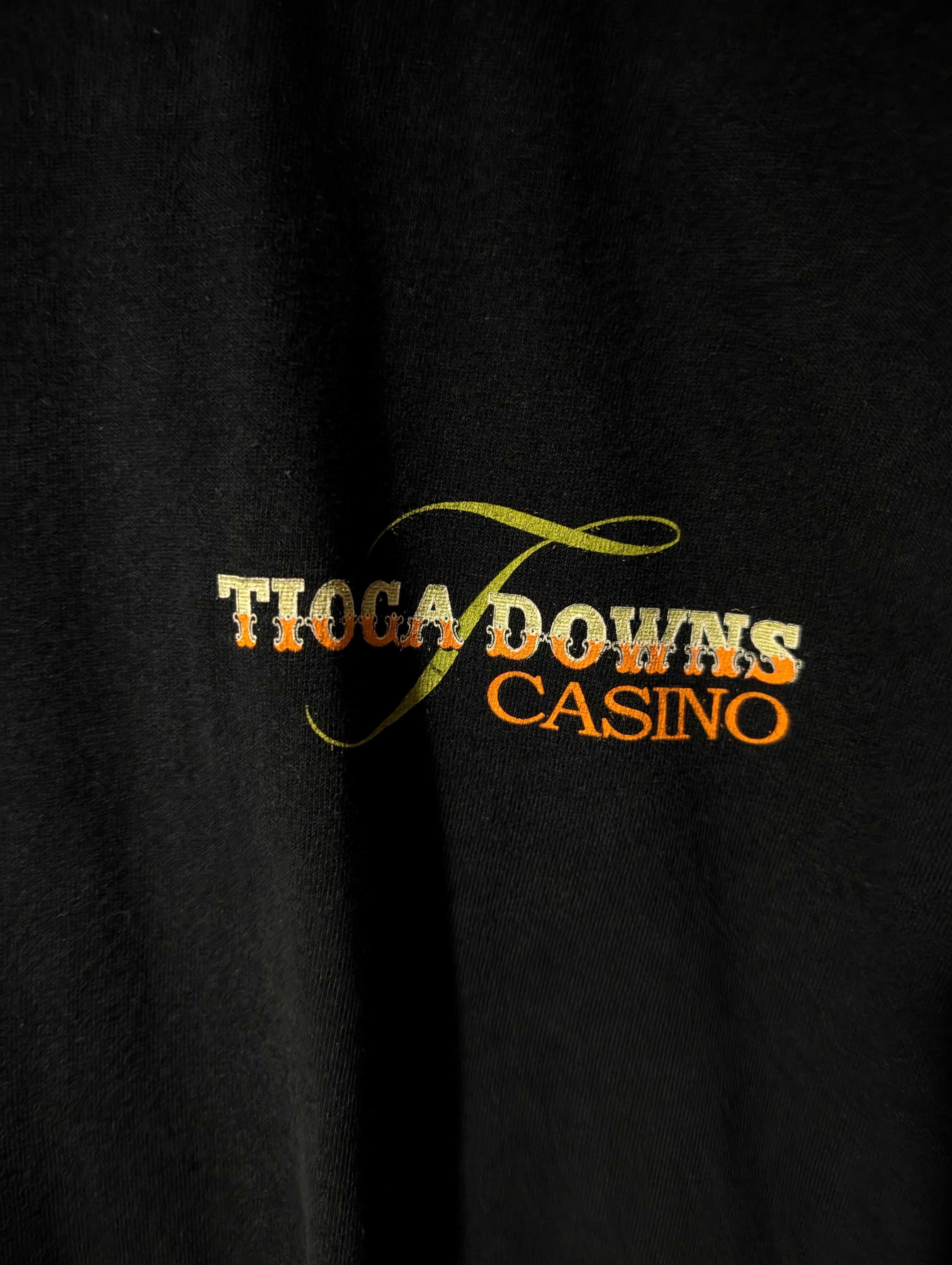 Gildan Vintage Y2K Casino Tigoa Downs Betting Gambling T-Shirt Size US XL / EU 56 / 4 - 4 Thumbnail