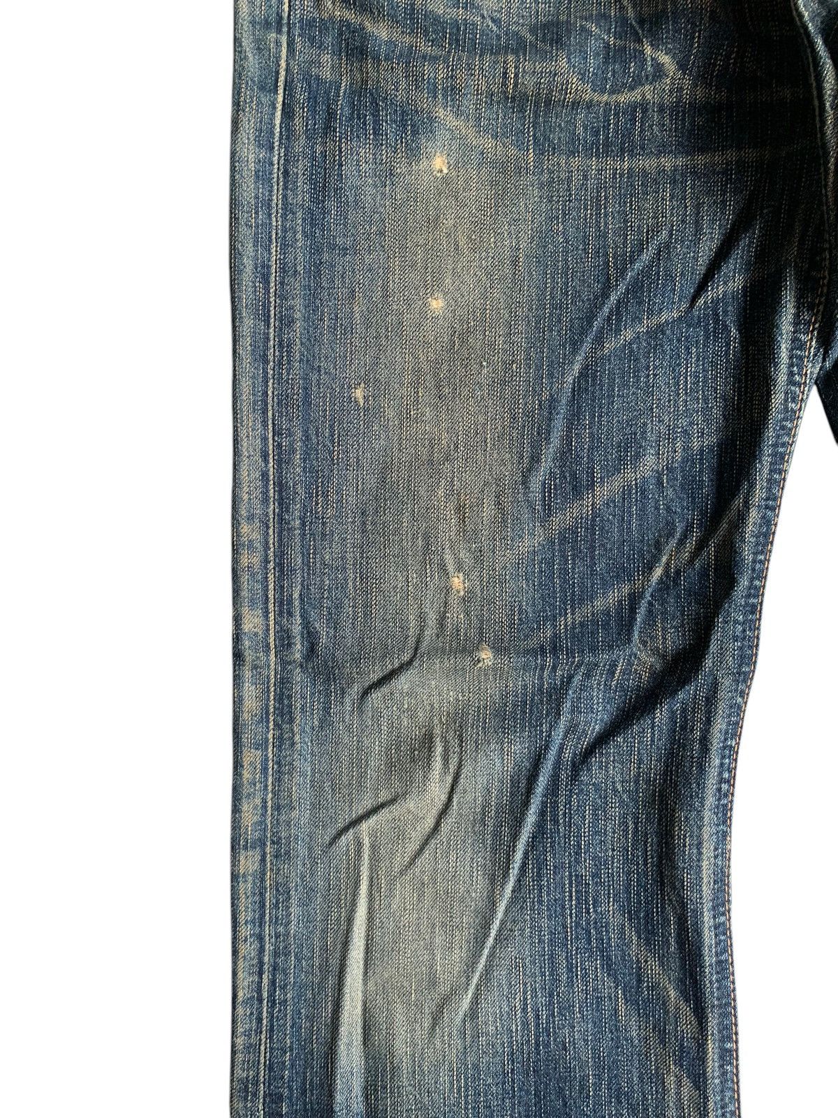 Tornado Mart FLARE 💥 EDWIN 503 MUDMAX PUNK STYLE DISTRESSED DENIM☠️ Size US 31 - 15 Thumbnail