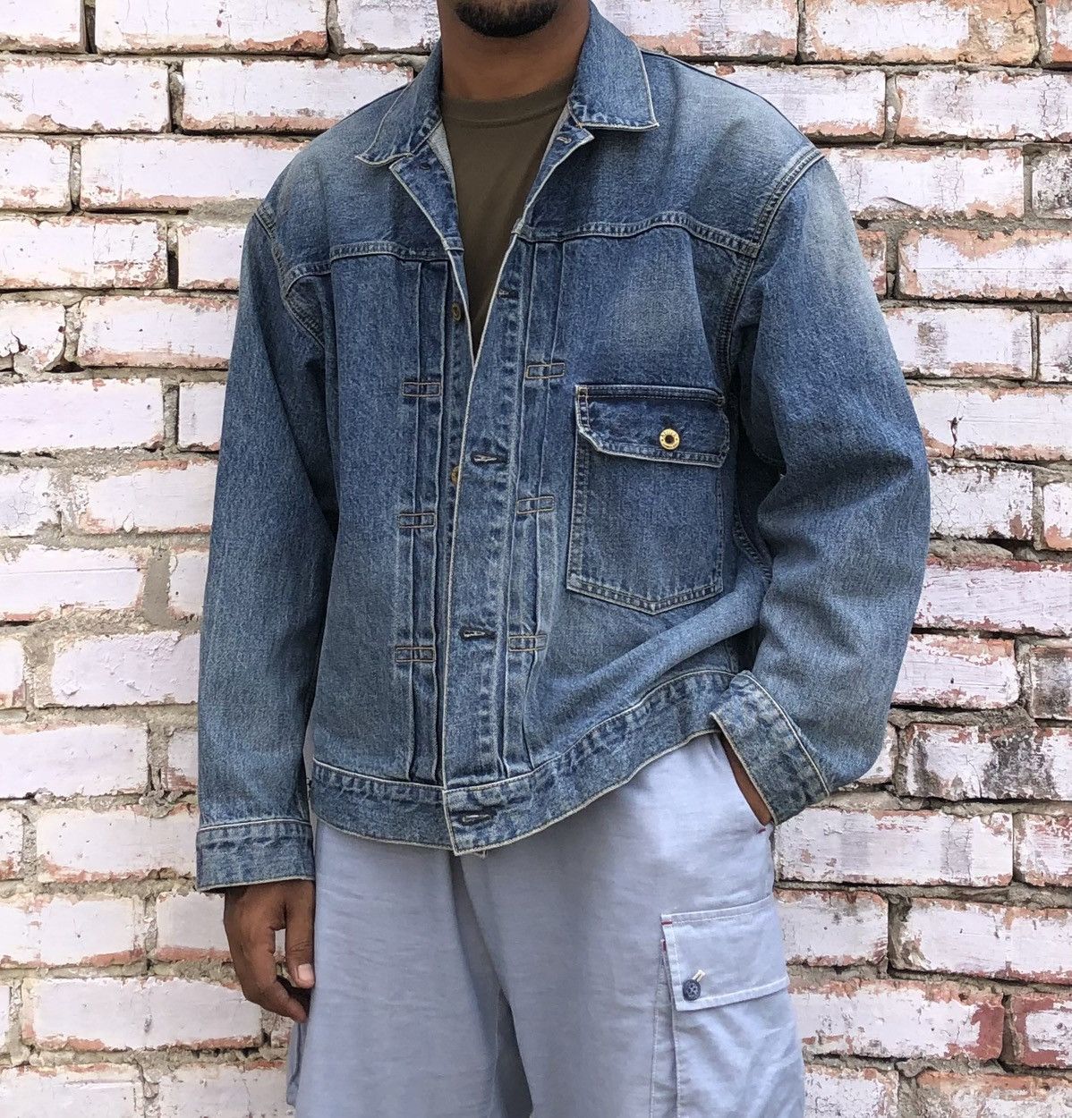 Johnbull Attick by Johnbull Type 1 Denim Jacket Made In Japan Size US L / EU 52-54 / 3 - 1 Thumbnail