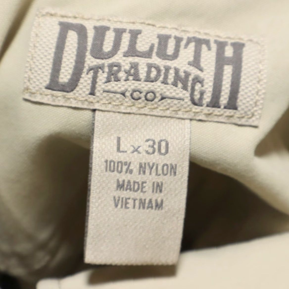 Duluth Trading Company Duluth Trading Belted Nylon Shell Chino Pants Sand Men's L Size US 33 - 5 Thumbnail