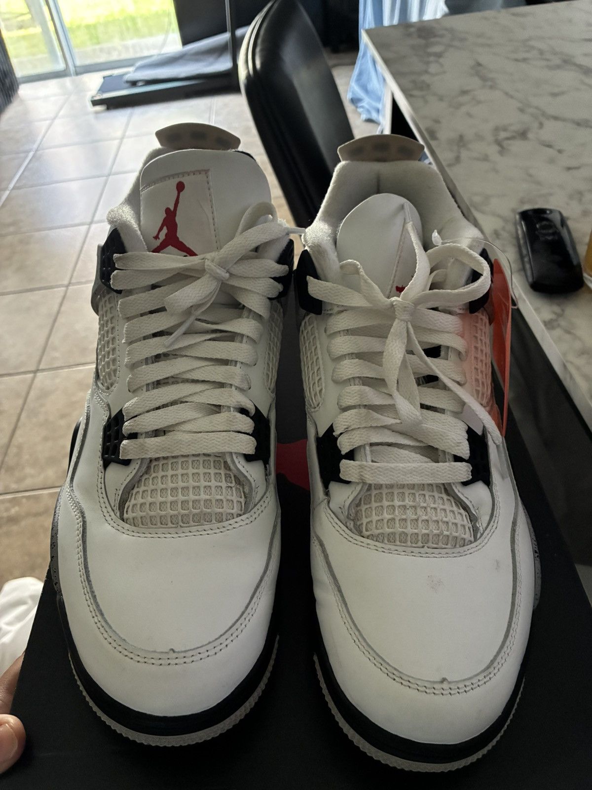 Jordan Brand Air Jordan 4 Retro OG 'White Cement' 2025 Size US 10.5 / EU 43-44 - 8 Thumbnail