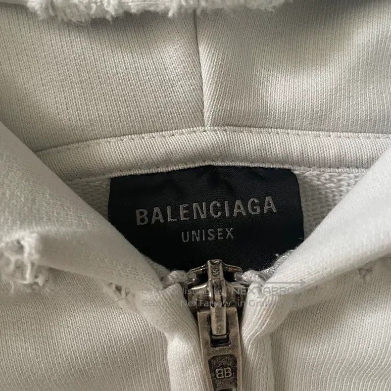 Balenciaga Balenciaga Back Colorful Foamed Slogan Logo Zip Hoodie Size US XS / EU 42 / 0 - 3 Thumbnail