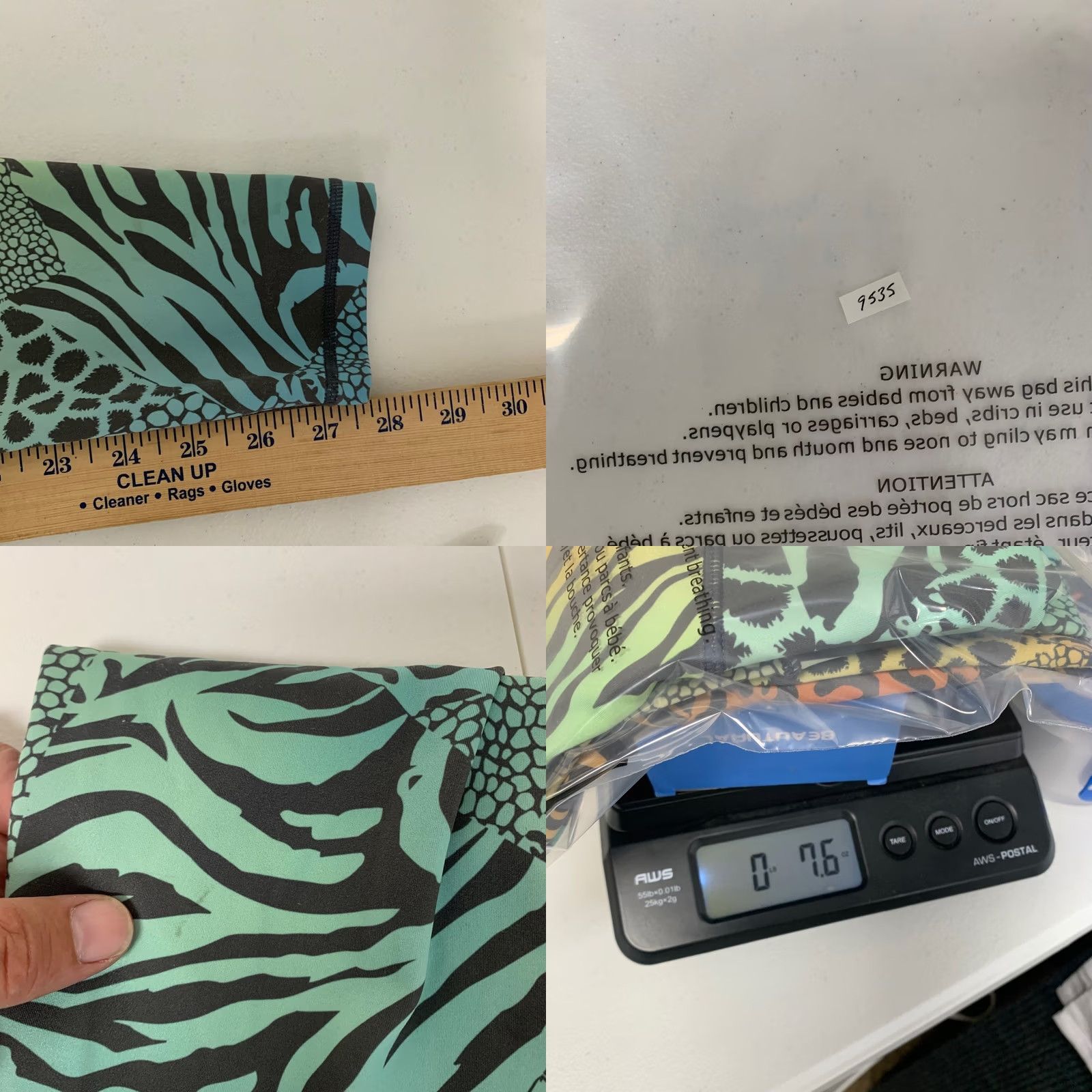 Rainbow Yelete Active Leggings Womens Small Multicolor Rainbow Animal Print High Waisted Size 28" / US 6 / IT 42 - 8 Thumbnail