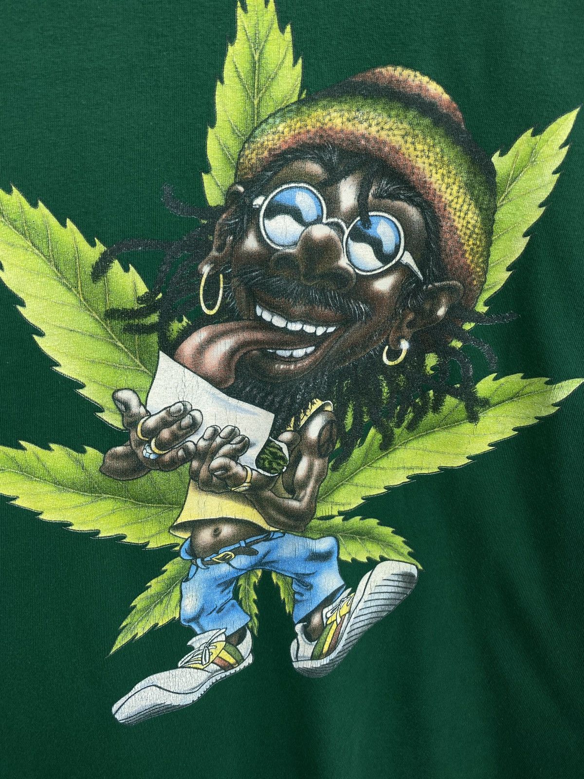 4GSELLER Vintage 90s Amsterdam Marijuana Cannabis t-shirt Size US M / EU 48-50 / 2 - 6 Thumbnail