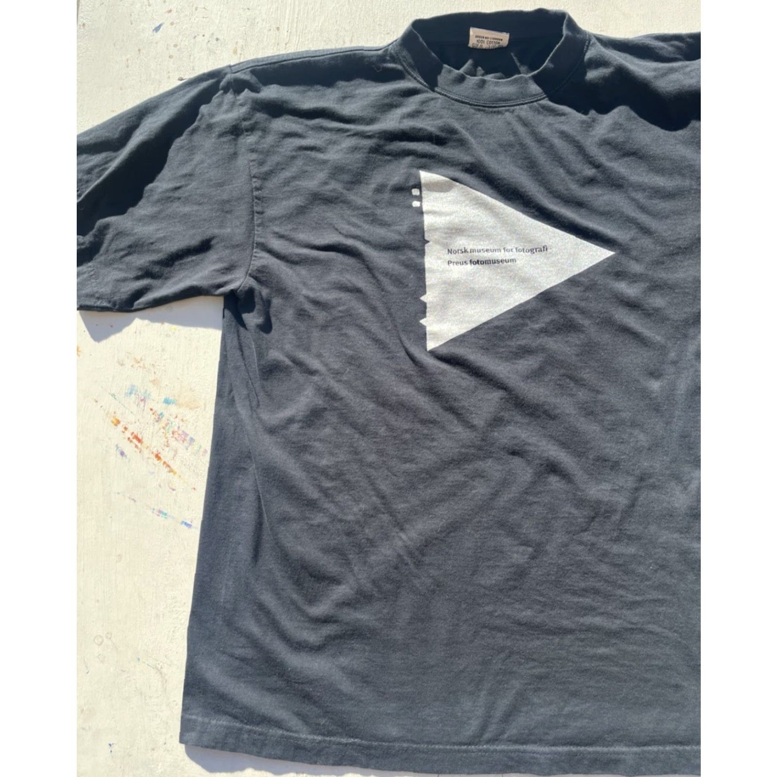 Vintage Men's Clique T-Shirt Black Norsk Photography L Museum Norway Art Modern Pioneers Size US L / EU 52-54 / 3 - 6 Thumbnail