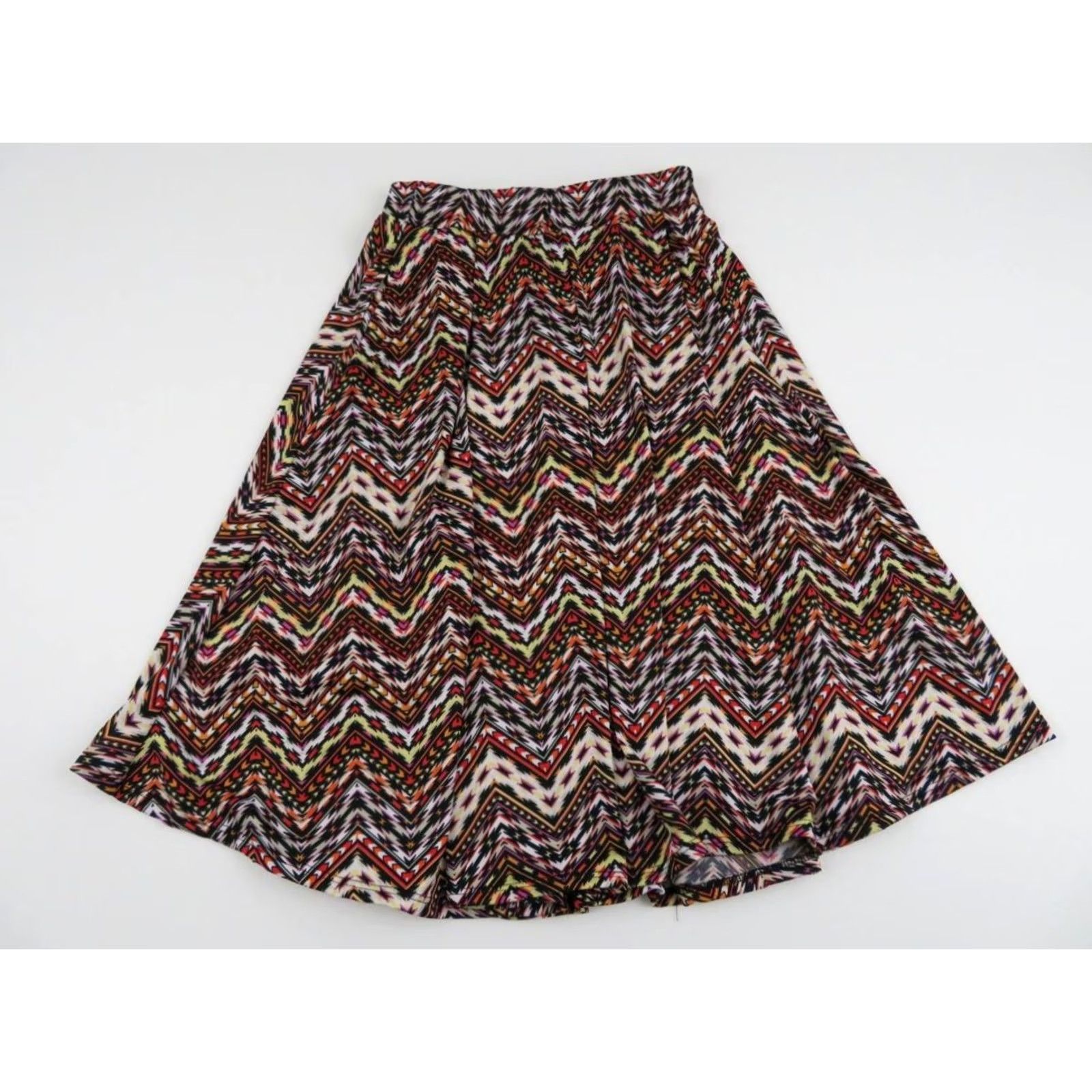 Vintage LuLaRoe Madison Skirt XS Pockets Geometric Neon Pink Aztec Women's Madison Skirt XS Geometric Neon Pink Aztec LuLaRoe Size 26" / US 2 / IT 38 - 5 Thumbnail