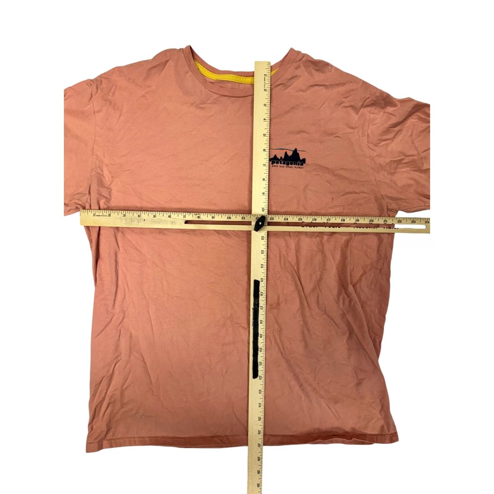 Patagonia Patagonia Men's T-Shirt L Save Our Home Planet Mountains Pink Organic Cotton Size US L / EU 52-54 / 3 - 3 Thumbnail