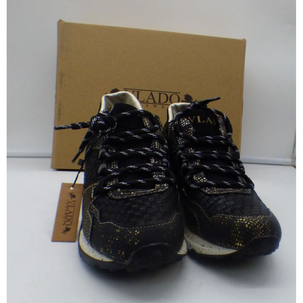 Vlado Vlado Cleo Women’s Sneakers, Black/Gold, Sz. 7 Size US 7 / IT 37 - 4 Thumbnail