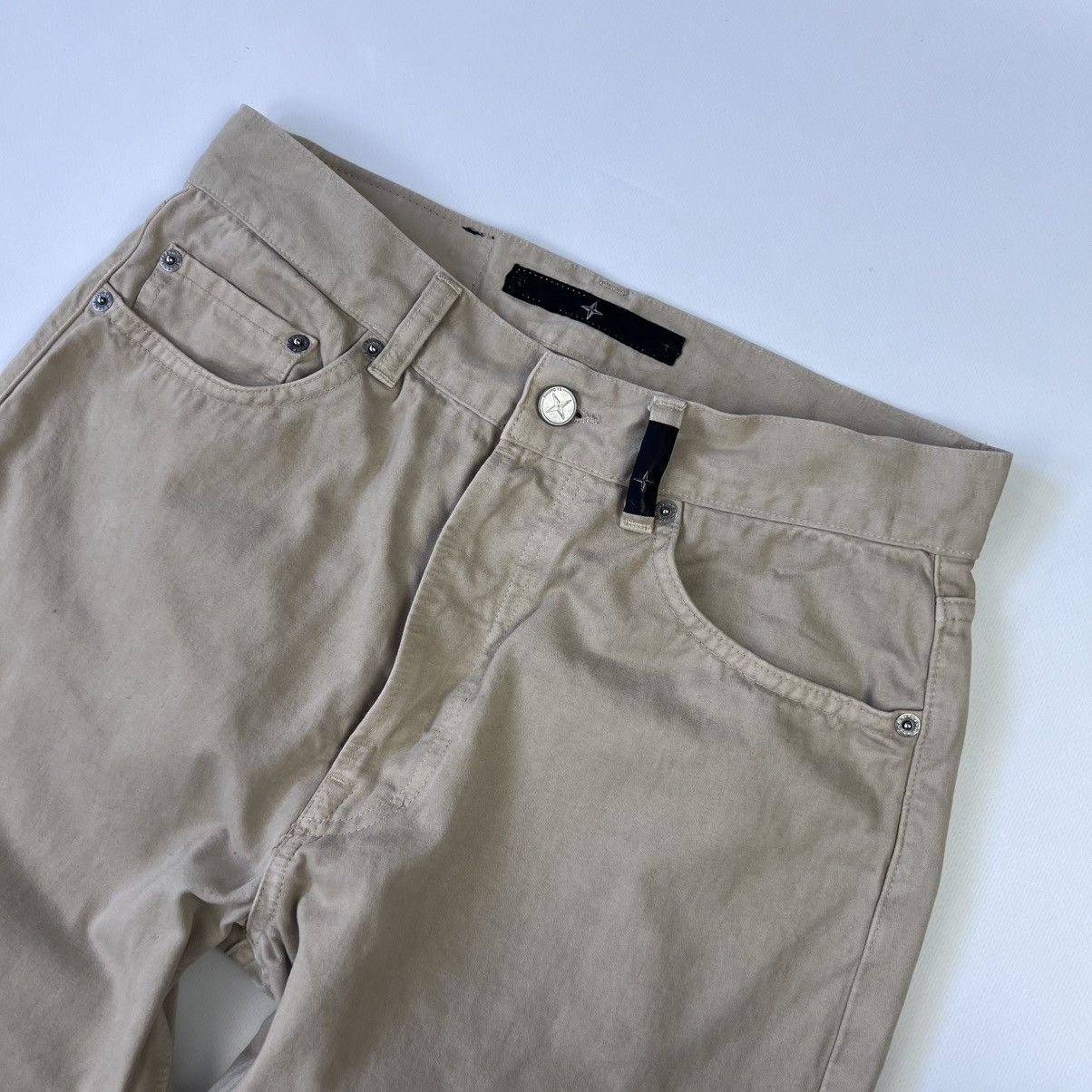 Stone Island × Vintage Stone Island denims beige pants Size US 30 / EU 46 - 4 Thumbnail