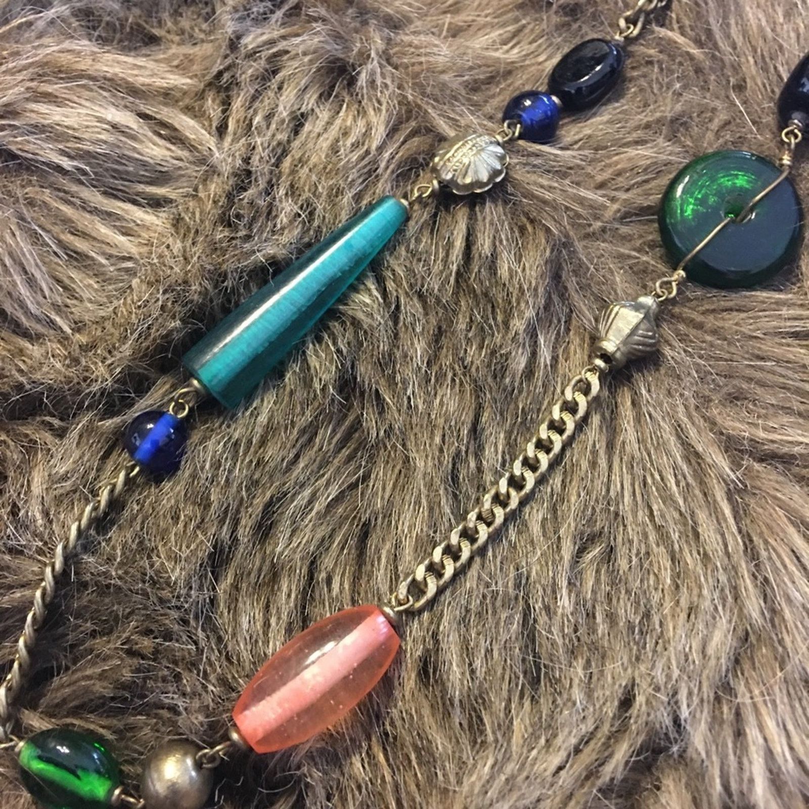 Vintage Vintage multi tone beaded chain necklace Size ONE SIZE - 6 Thumbnail