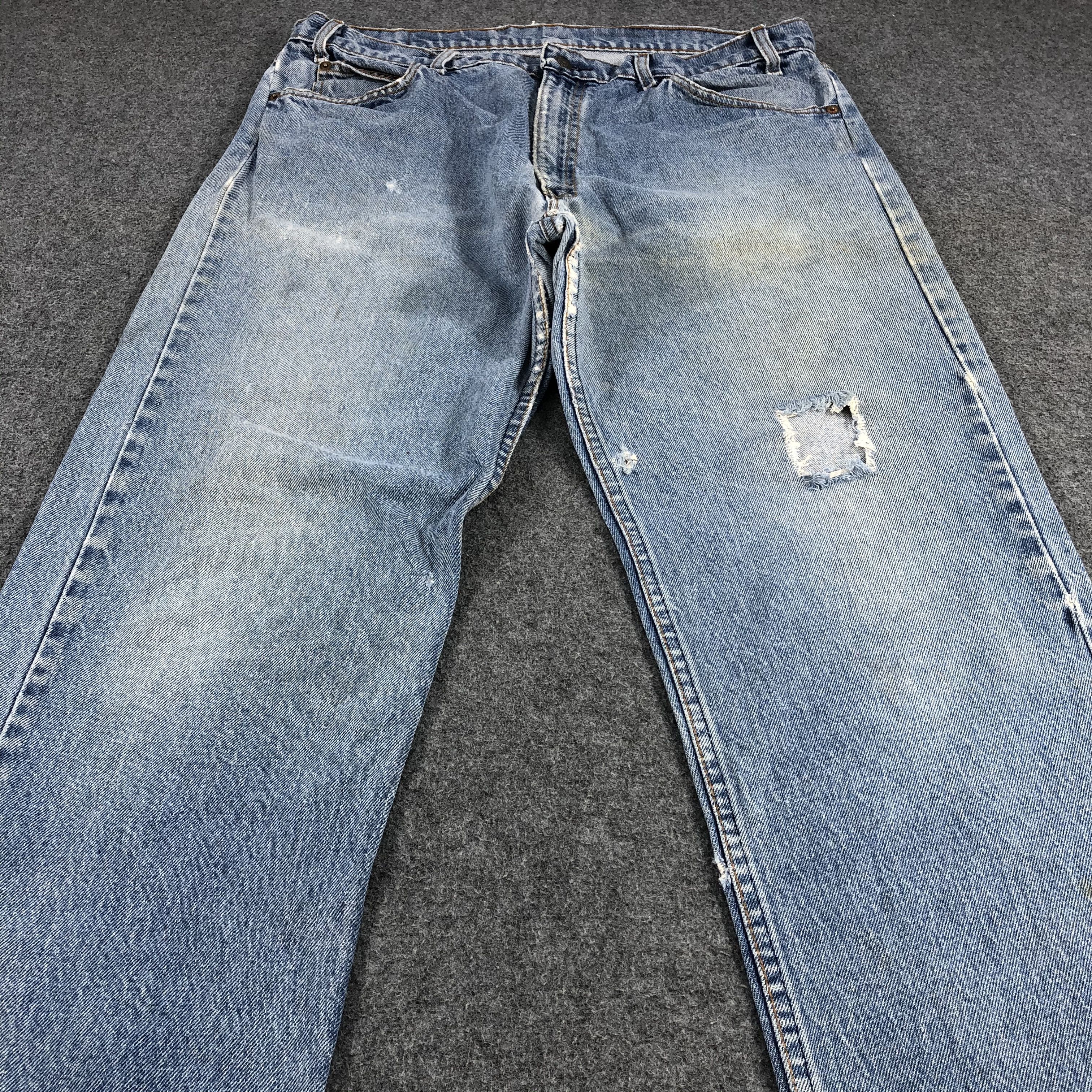 Levi's Vintage 80s Distress Levis Orange Tab Jeans-JM1109A Size US 37 - 3 Thumbnail