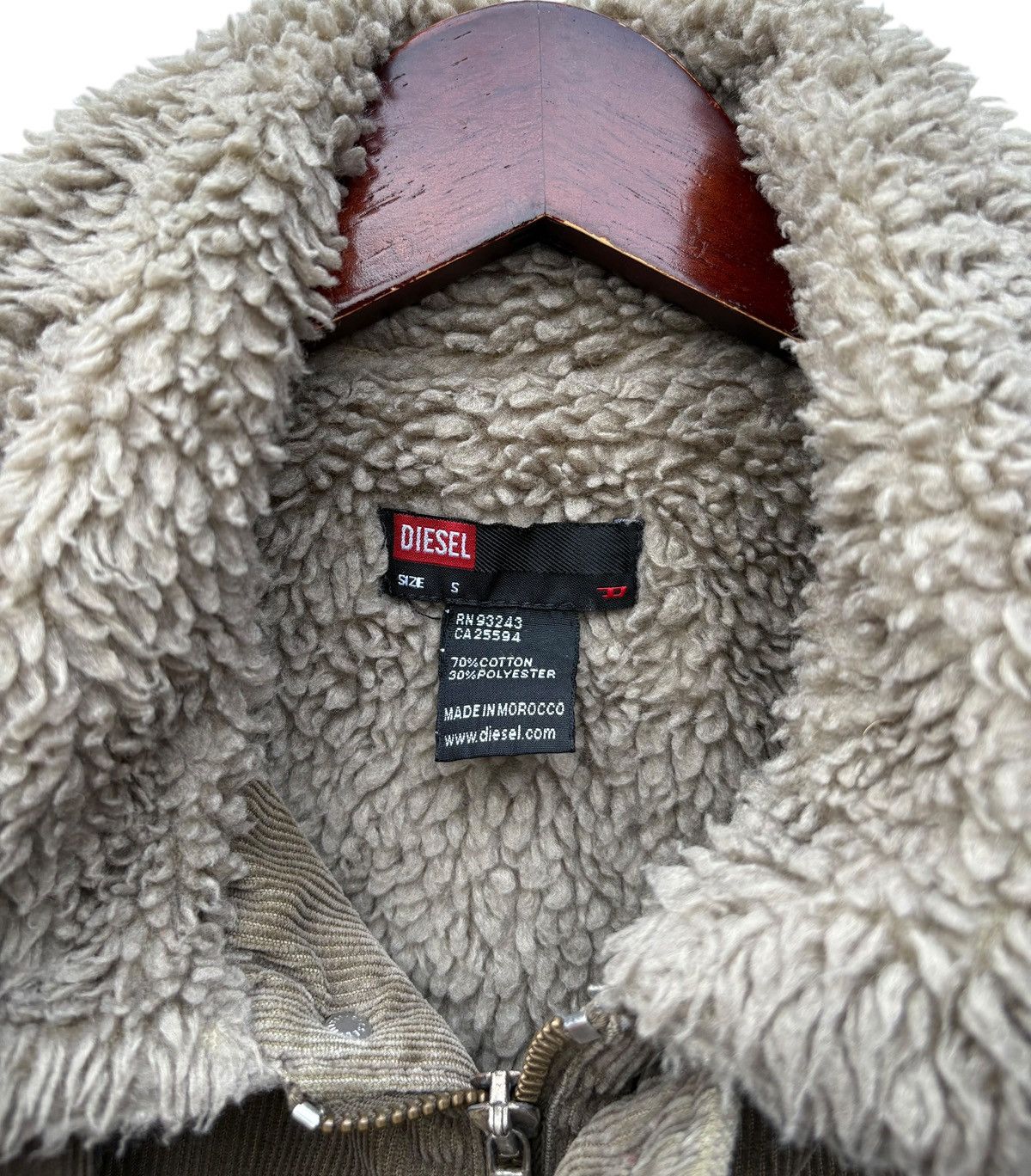 Diesel Diesel Corduroy Sherpa Lining Bombers Jacket Size US S / EU 44-46 / 1 - 3 Thumbnail