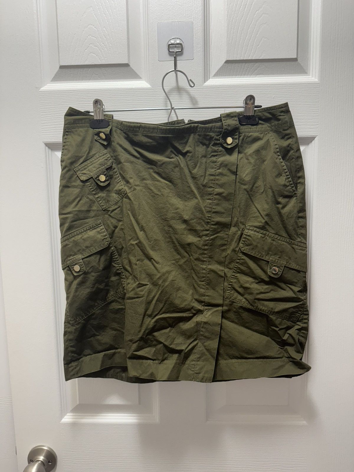 Bianca Saunders Bianca Nygara Military Green Cargo Pocket Maxi Skirt Size 32" / US 10 / IT 46 - 1 Thumbnail