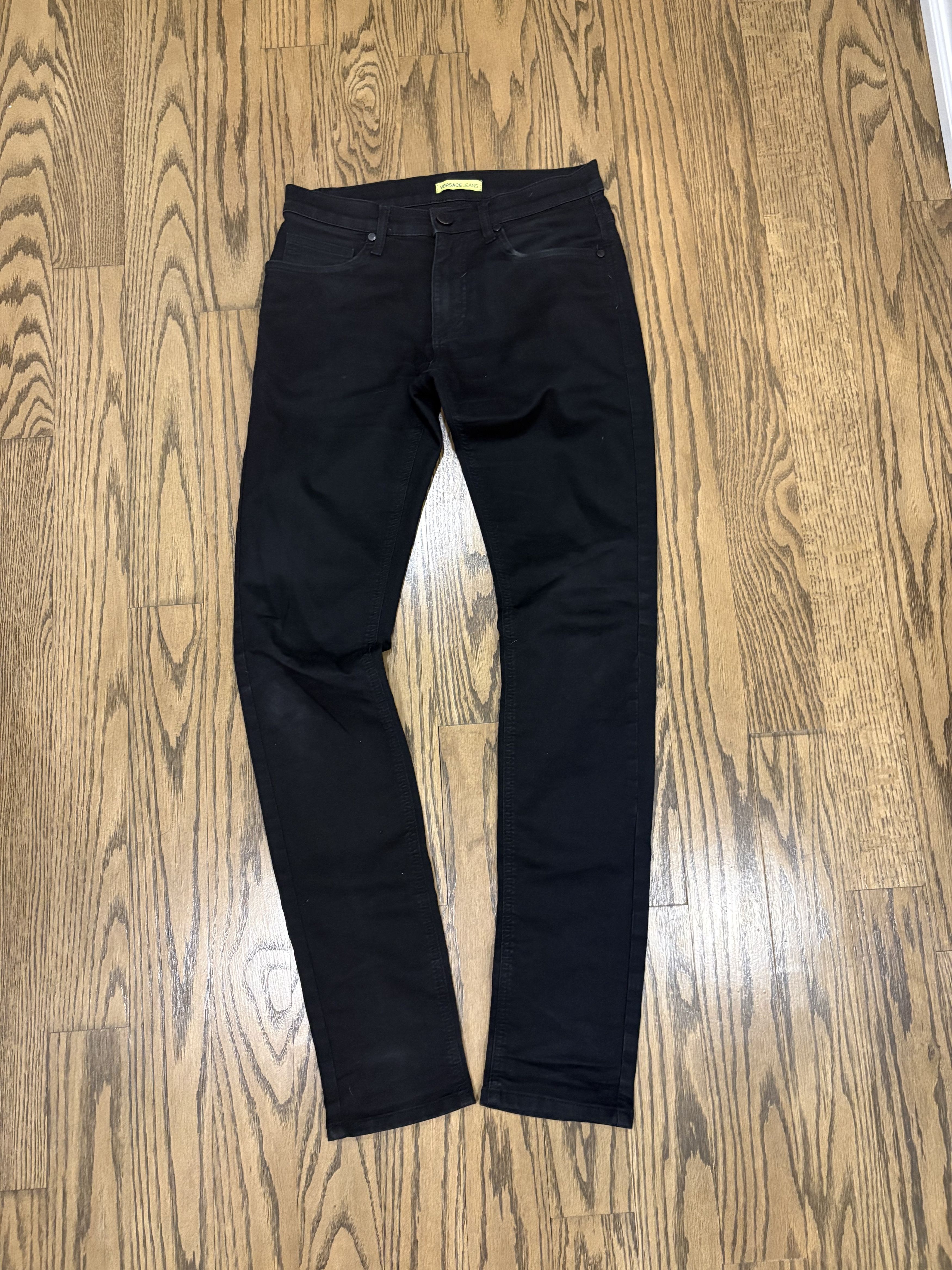 Versace Versace Black Denim Size 28" / US 6 / IT 42 - 1 Thumbnail