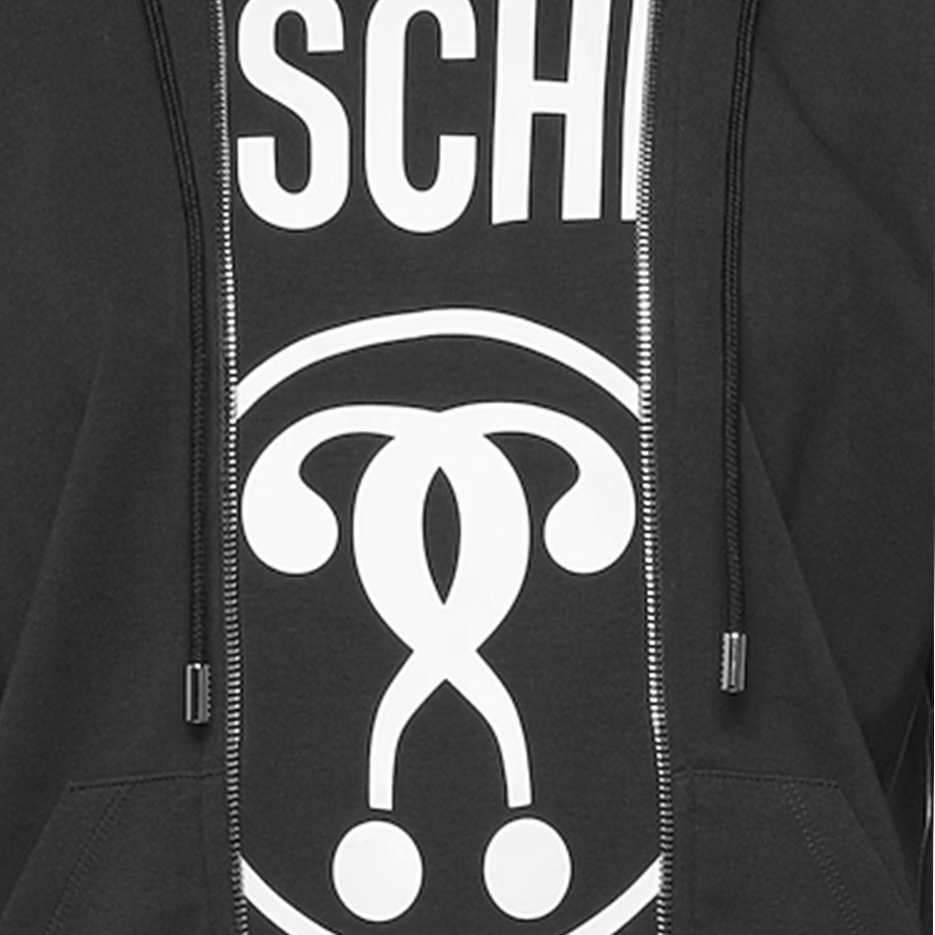 Moschino Moschino Trompe L'oeil Black Hoodie Size S / US 4 / IT 40 - 2 Thumbnail