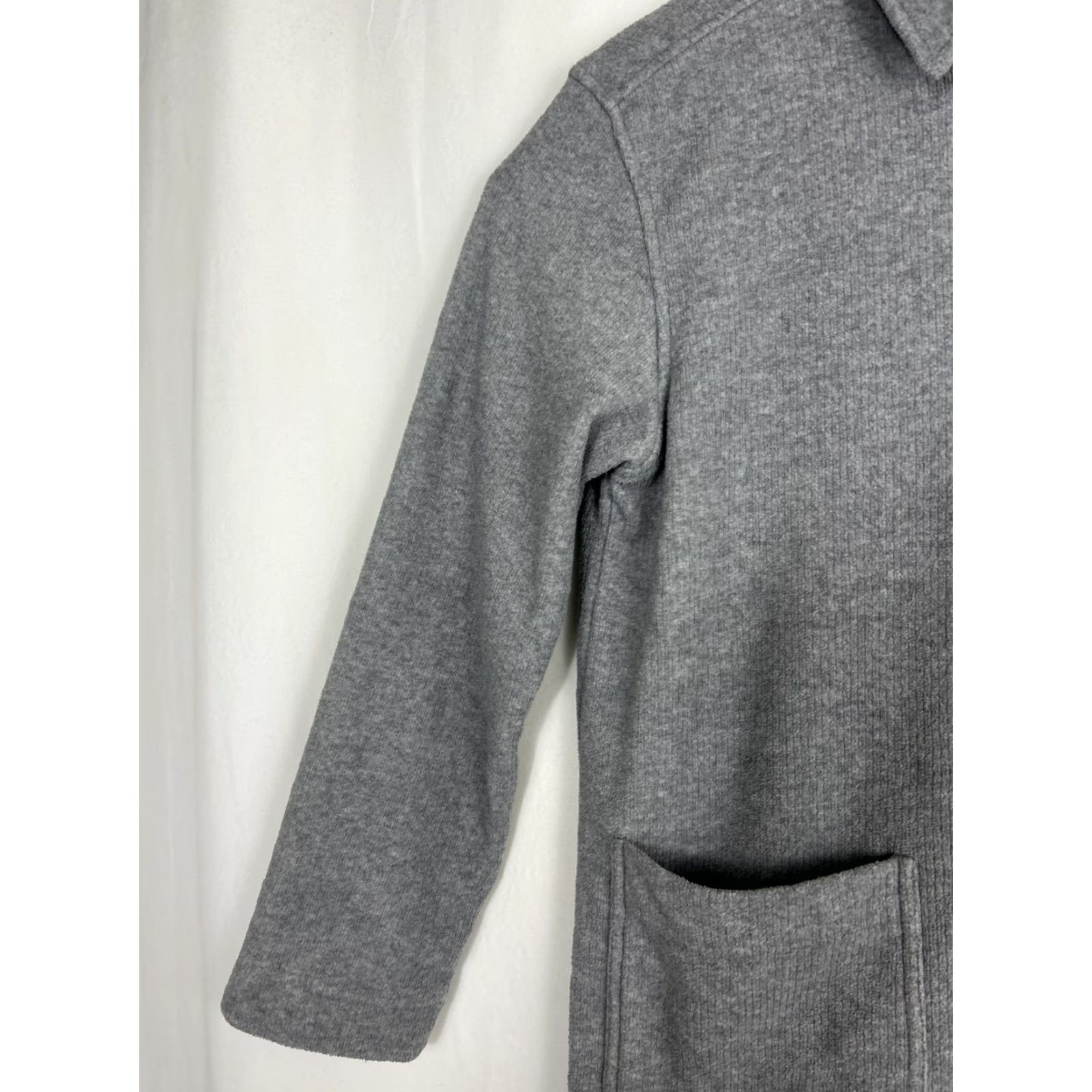 J.Crew J.CREW Cardigan Mens Small Polyester Blend Collared Button Up Gray Pockets Sweater Size US S / EU 44-46 / 1 - 2 Thumbnail