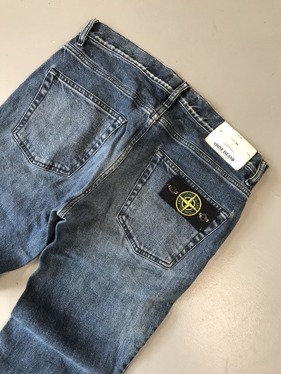 Stone Island × Vintage Vintage super rare stone island straight fit denim Size US 33 - 12 Thumbnail