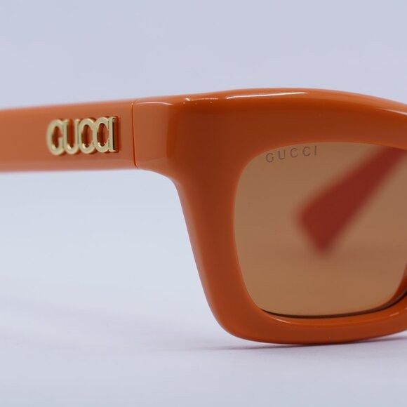 Gucci 🕶️ New Gucci GG1773S 004 Sunglasses - Orange Frame Size ONE SIZE - 5 Thumbnail