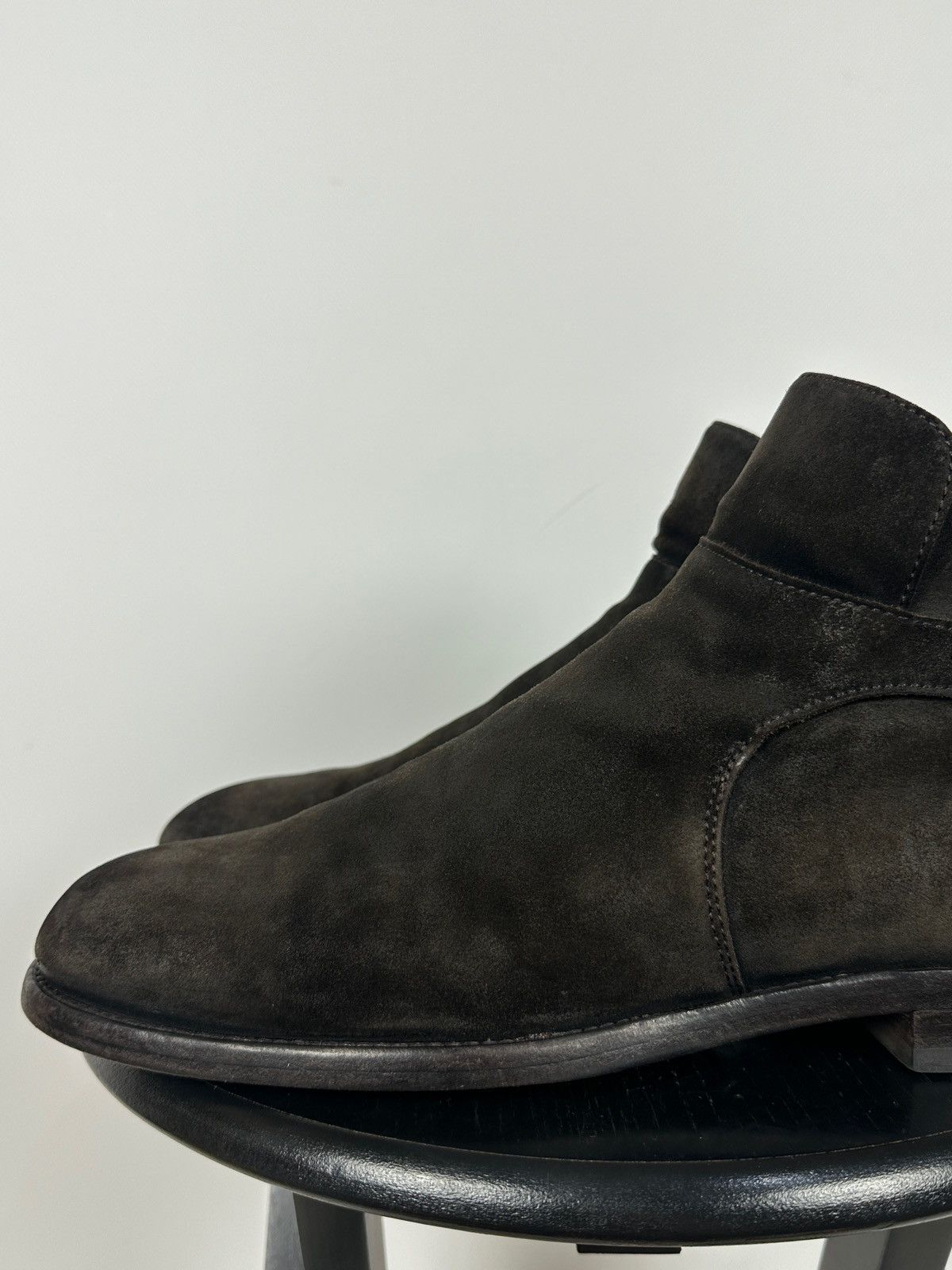 Officine Creative Officine Creative Brown Suede Biker Buckle Strap Boots Size US 10 / EU 43 - 15 Thumbnail