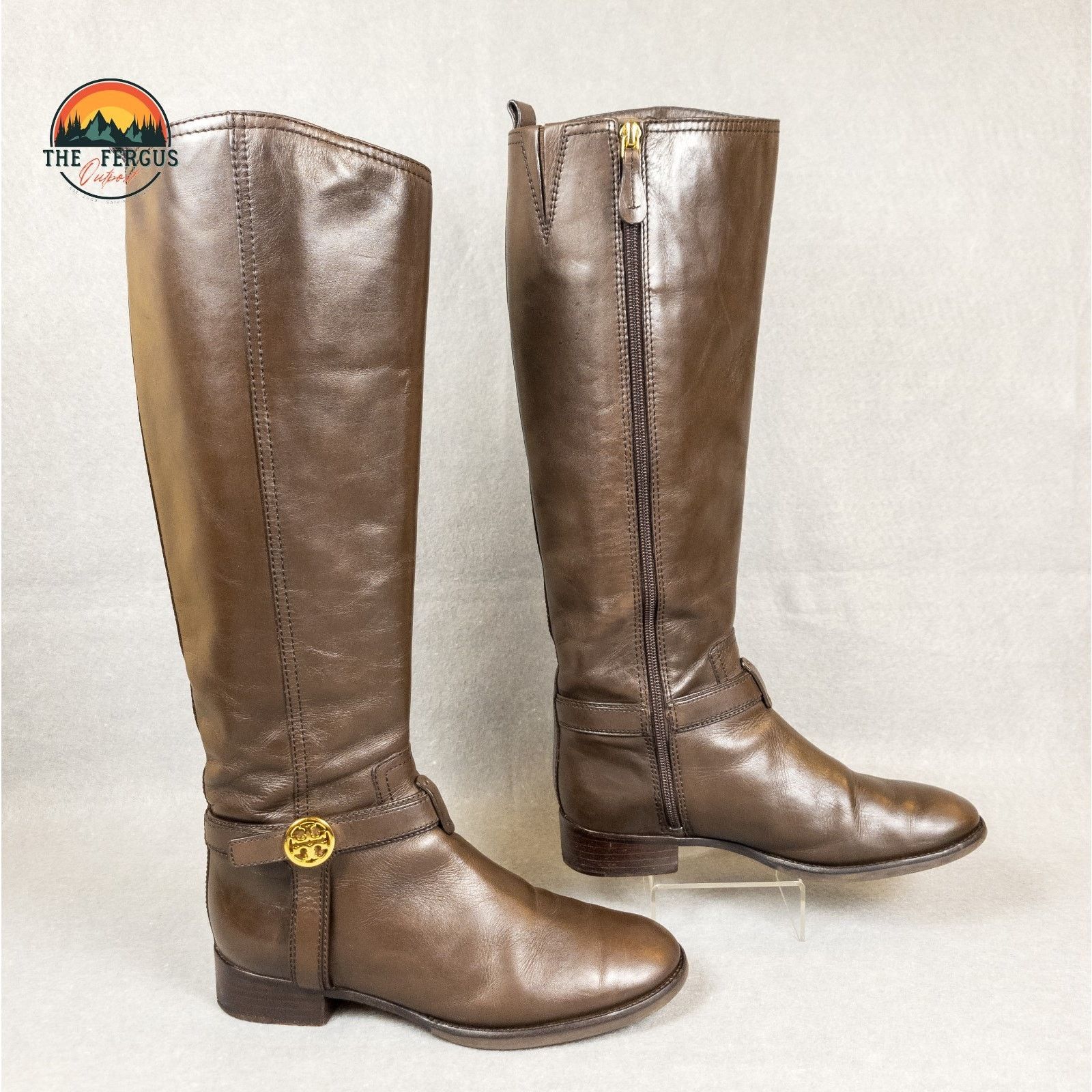 Tory Burch Tory Burch Bristol Brown Leather Knee High Riding Boot Sz 7 Size US 7 / IT 37 - 4 Thumbnail