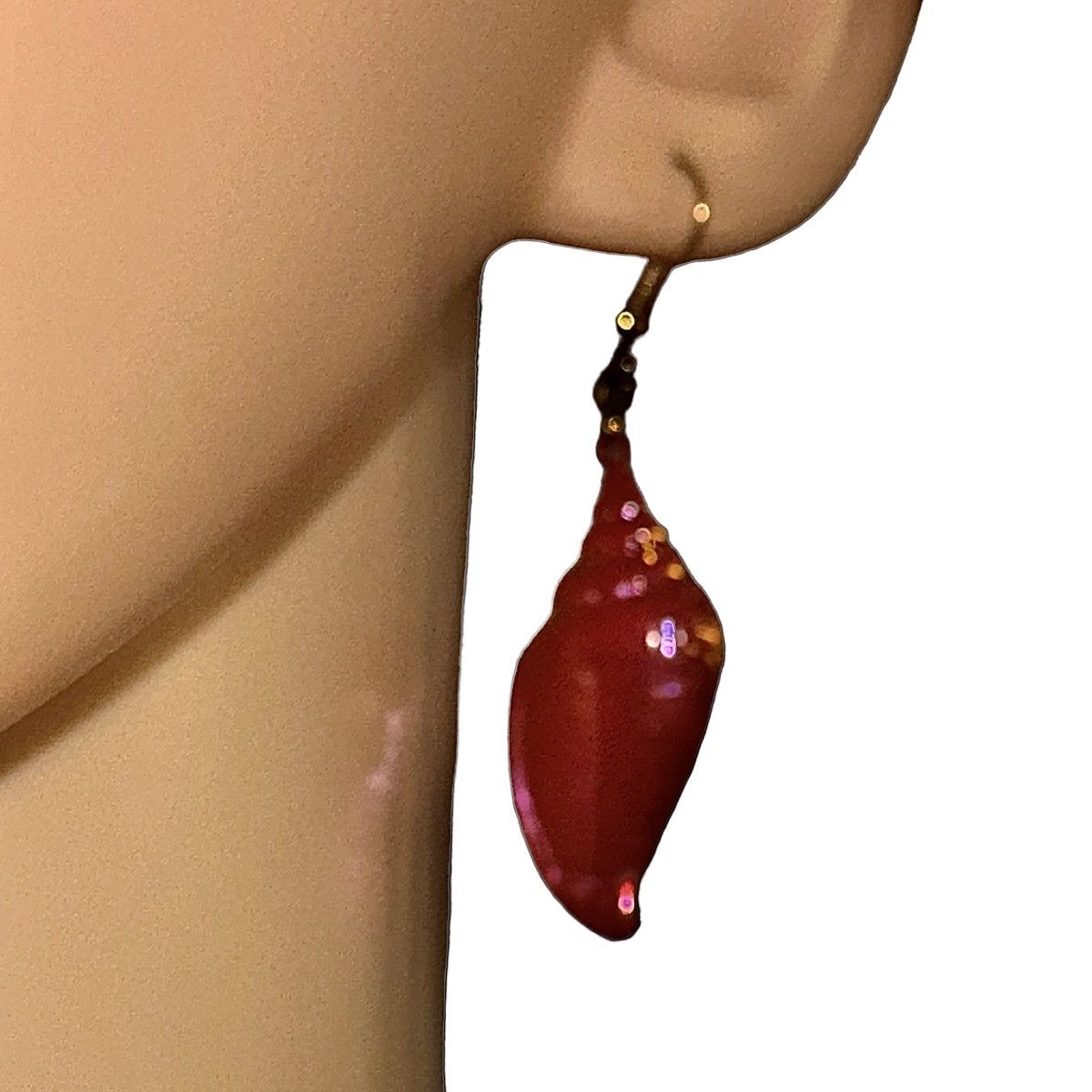 Other Pink concho shell dangle hook earrings Size ONE SIZE - 2 Thumbnail