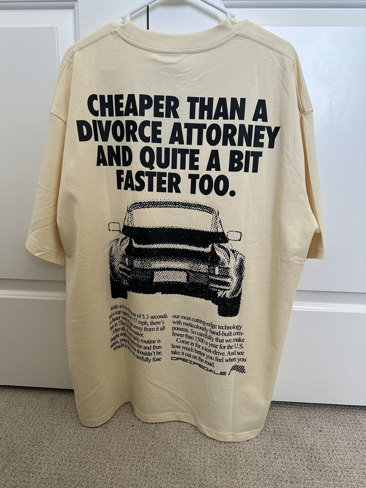 image of Vintage Drei Pedale Widow Maker Shirt in Off White, Men's (Size XL)