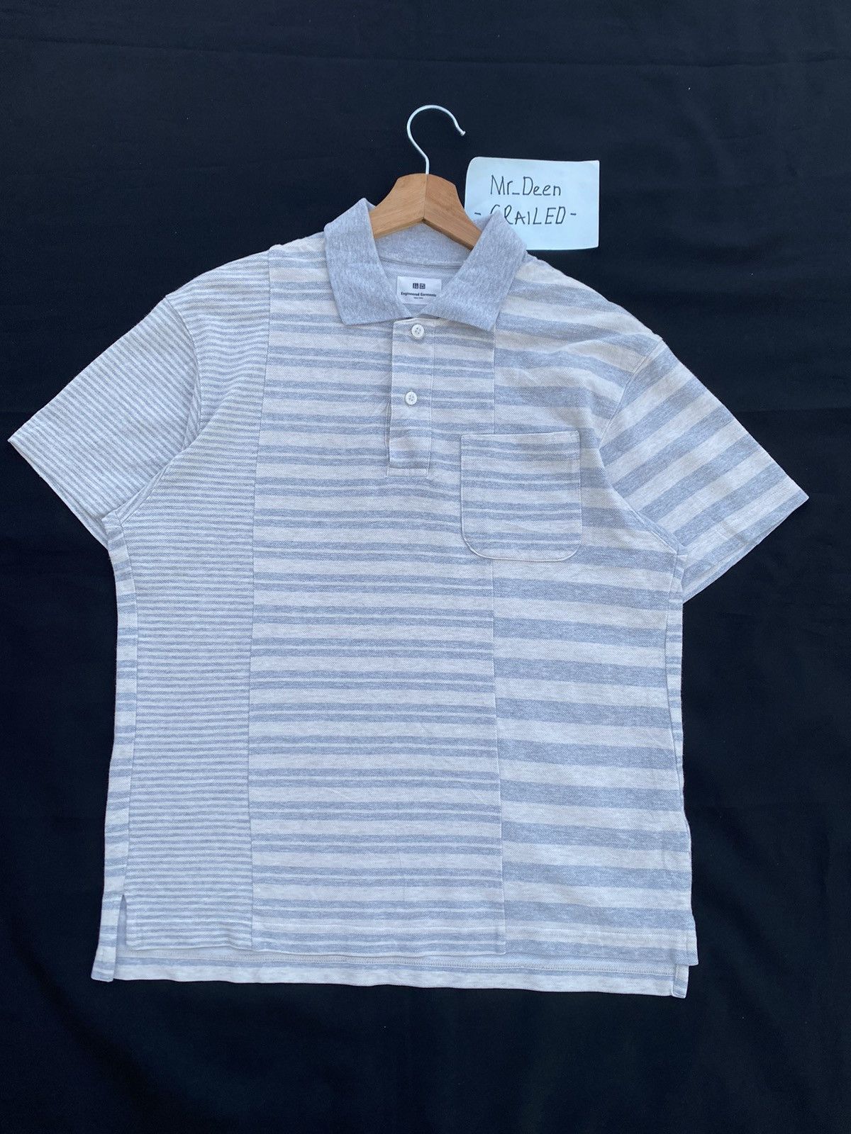 Engineered Garments Rare Uniqlo x Engineered Garments Polo Stripes Tee Size US S / EU 44-46 / 1 - 2 Thumbnail