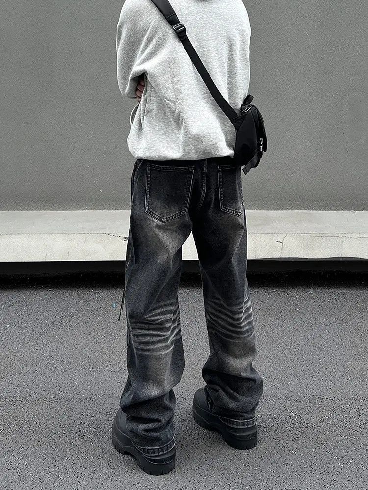 Japanese Brand × Jean Opium Cargo Embroidery Baggy Jeans, Streetwear Utility Jeans Size US 34 / EU 50 - 1 Thumbnail