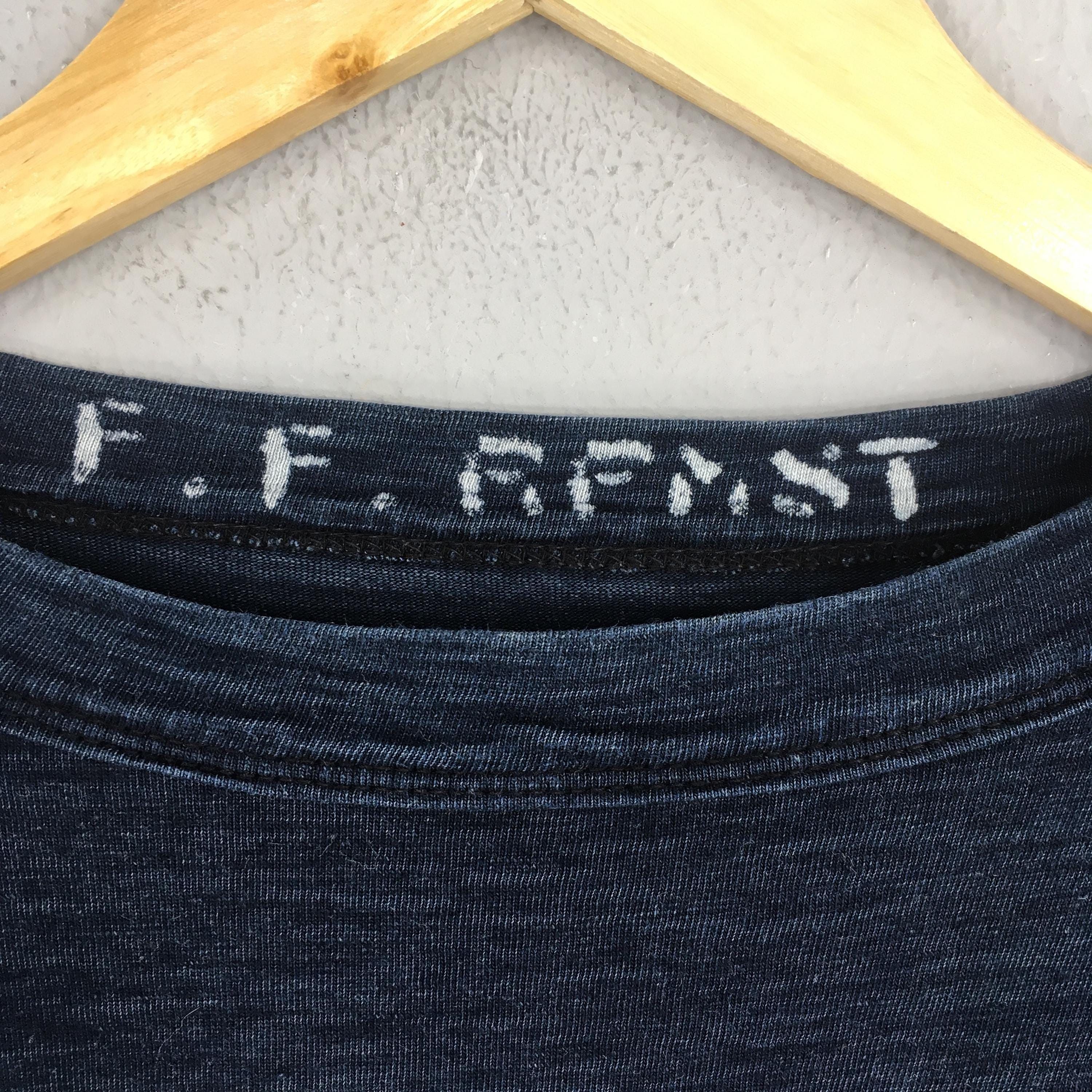 45rpm Vintage 90s 45 RPM Studio Japan Indigo Blue T shirt Medium Size US M / EU 48-50 / 2 - 4 Thumbnail