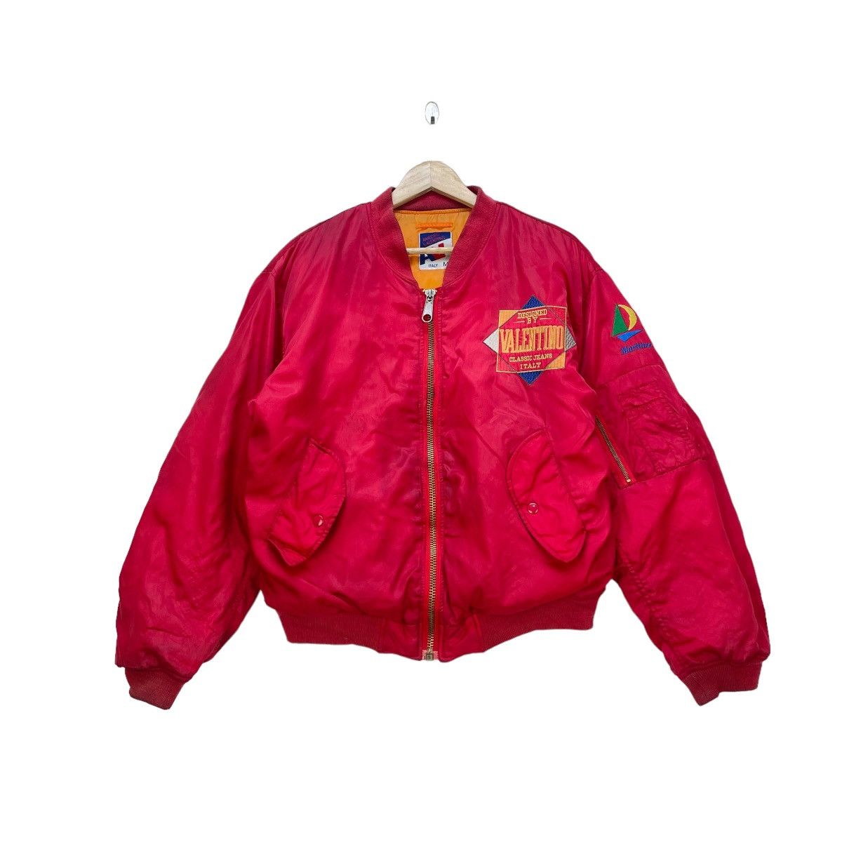 Vintage Vintage Bomber Made In Italy Amedeo Valentino Ma 1 Jacket | Grailed