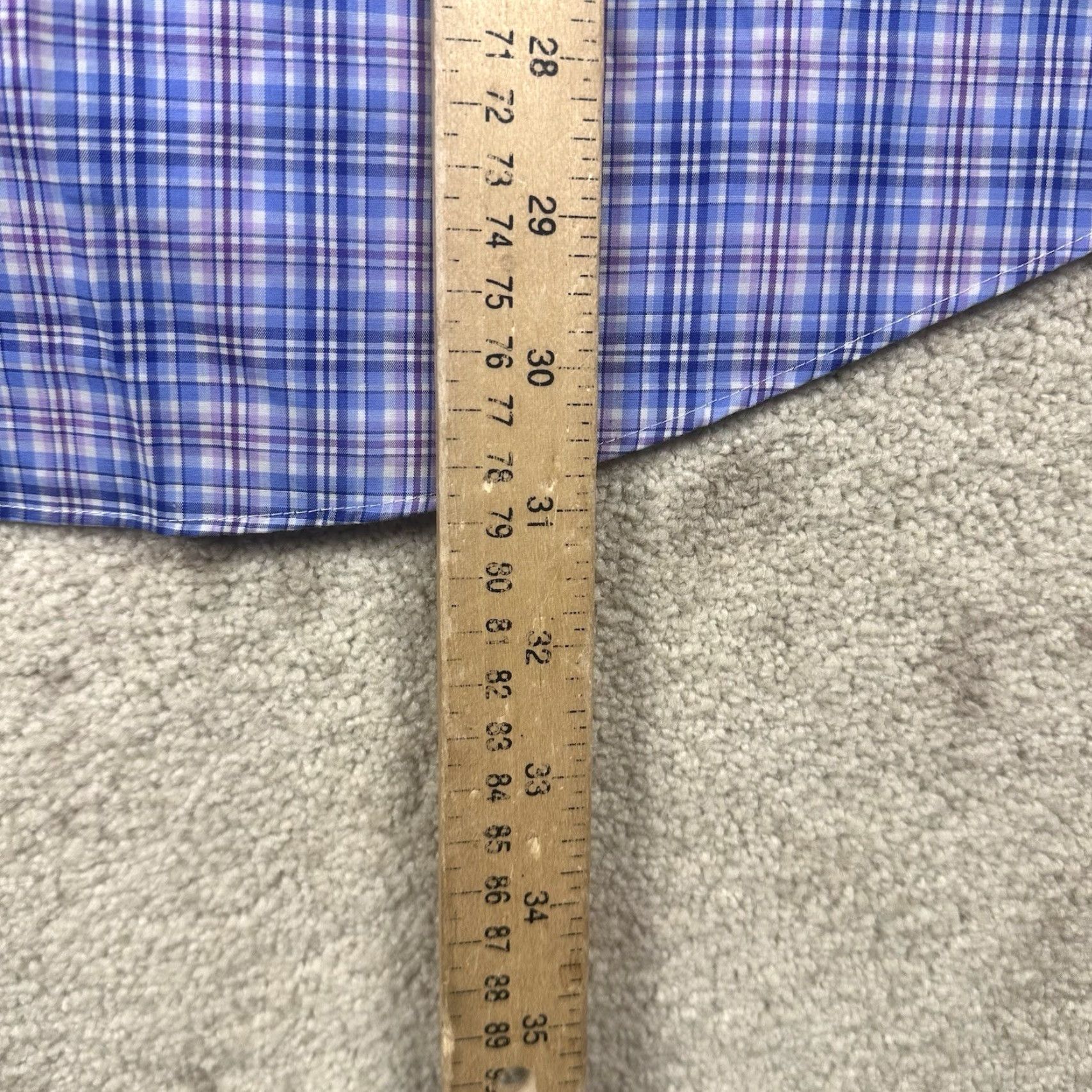 Ralph Lauren Lauren Ralph Dress Shirt Mens Blue Pink Check XL 17.5 32 Size 46R - 6 Thumbnail