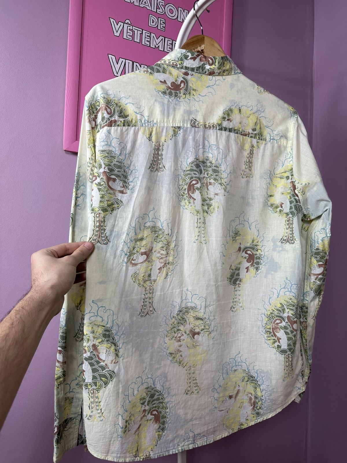 Roberto Cavalli Roberto Cavalli Batik Tree Art Vintage 00S Button Up Size US L / EU 52-54 / 3 - 20 Thumbnail