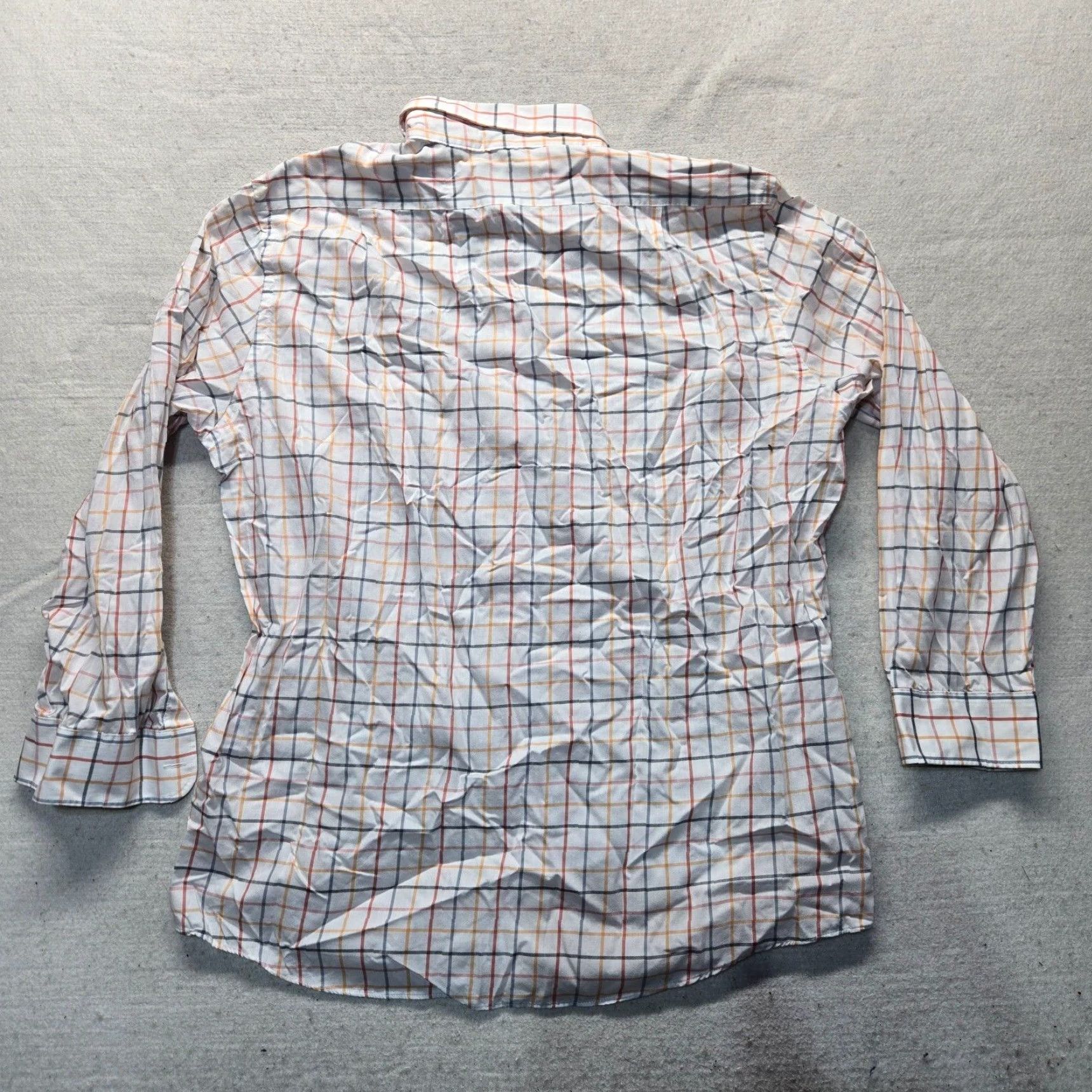 Van Heusen Van Heusen Shirt Button-Up Men 16.5 Reg White Checkered Long Sleeve Collared VINTAGE No 16.5 32/33 Size US L / EU 52-54 / 3 - 7 Thumbnail