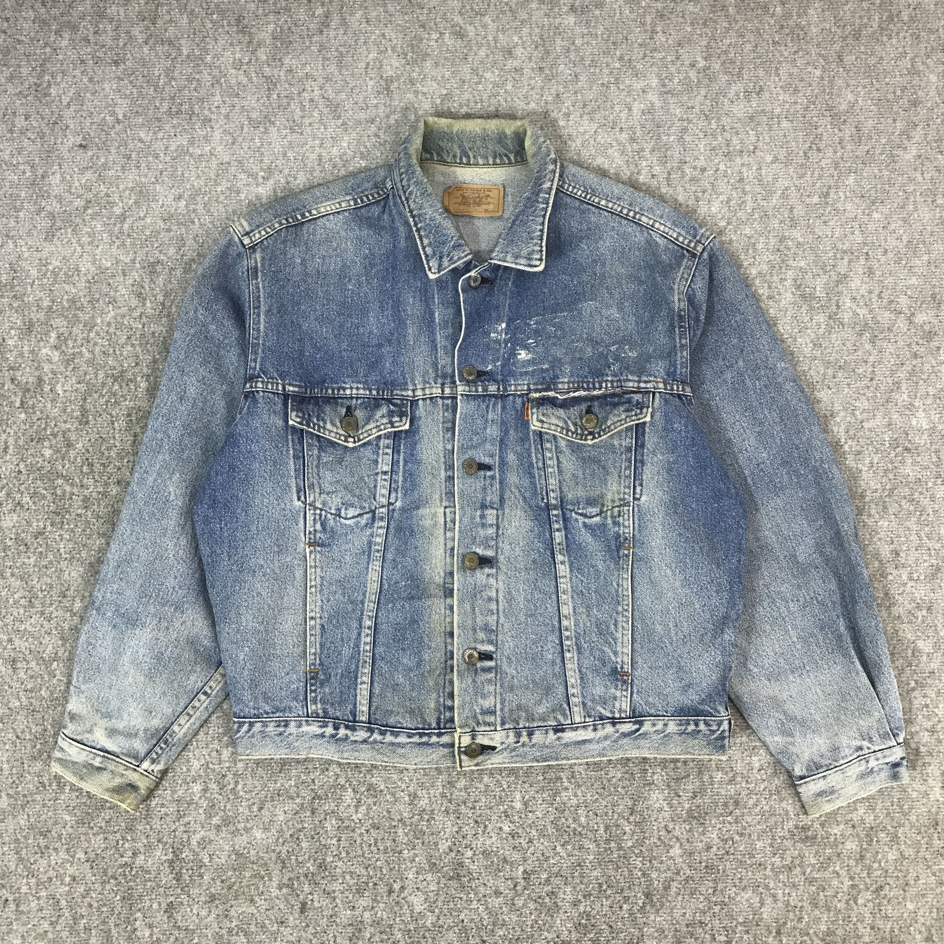 Levi's LEVI STRAUSS ORENG TAG TRACKET DENIM JACKET K63B6 Size US L / EU 52-54 / 3 - 1 Thumbnail