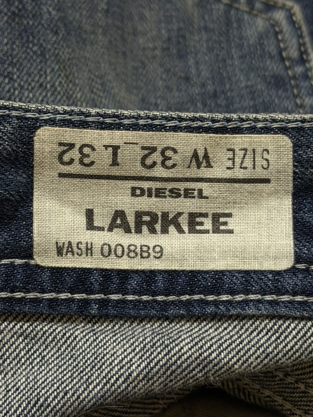 Diesel Vintage 90s Diesel Industry Blue Faded Wash Distress Relaxed Size US 33 - 6 Thumbnail