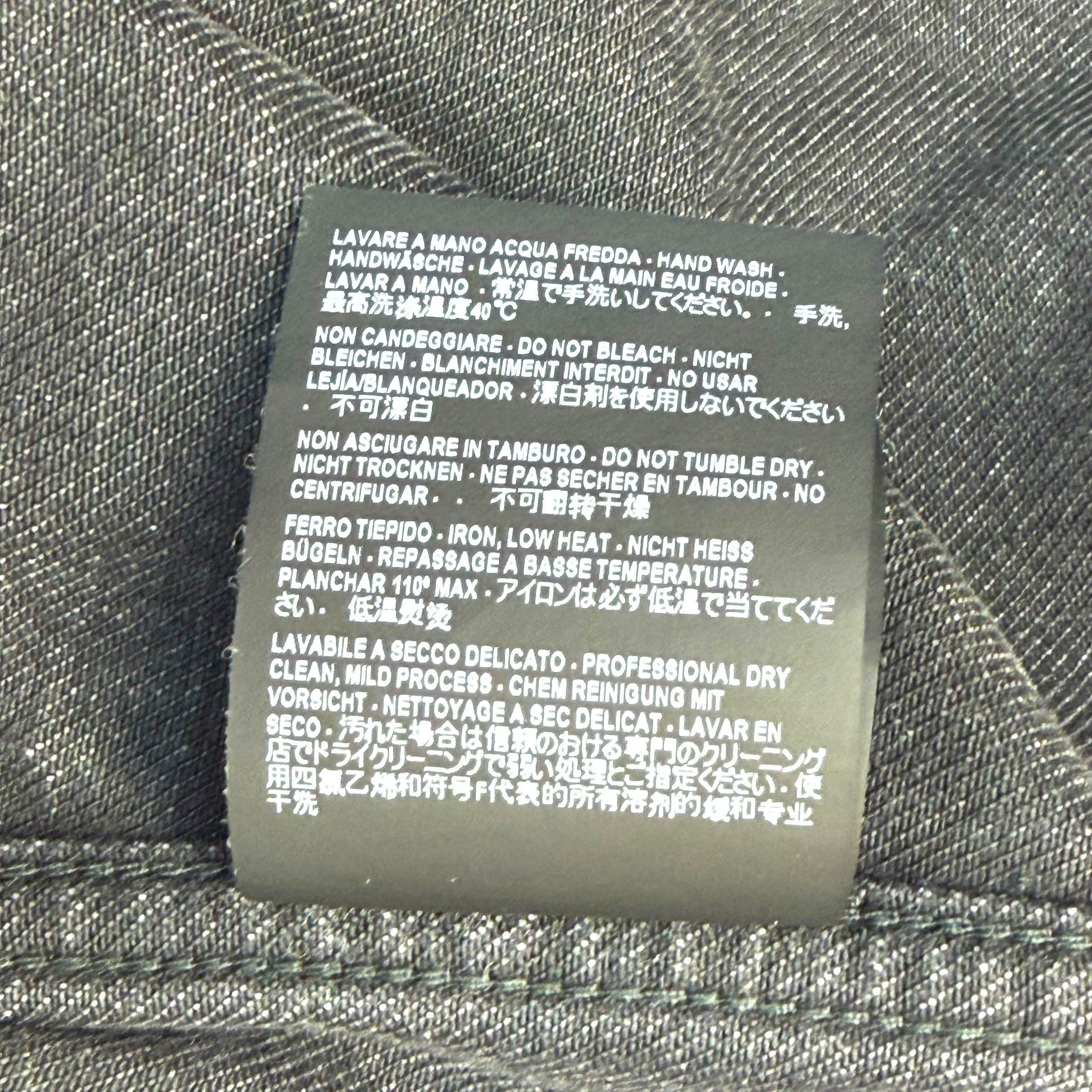 Balenciaga Balenciaga Embroidered Political Logo Denim Jacket 54 (L) Size US L / EU 52-54 / 3 - 6 Thumbnail