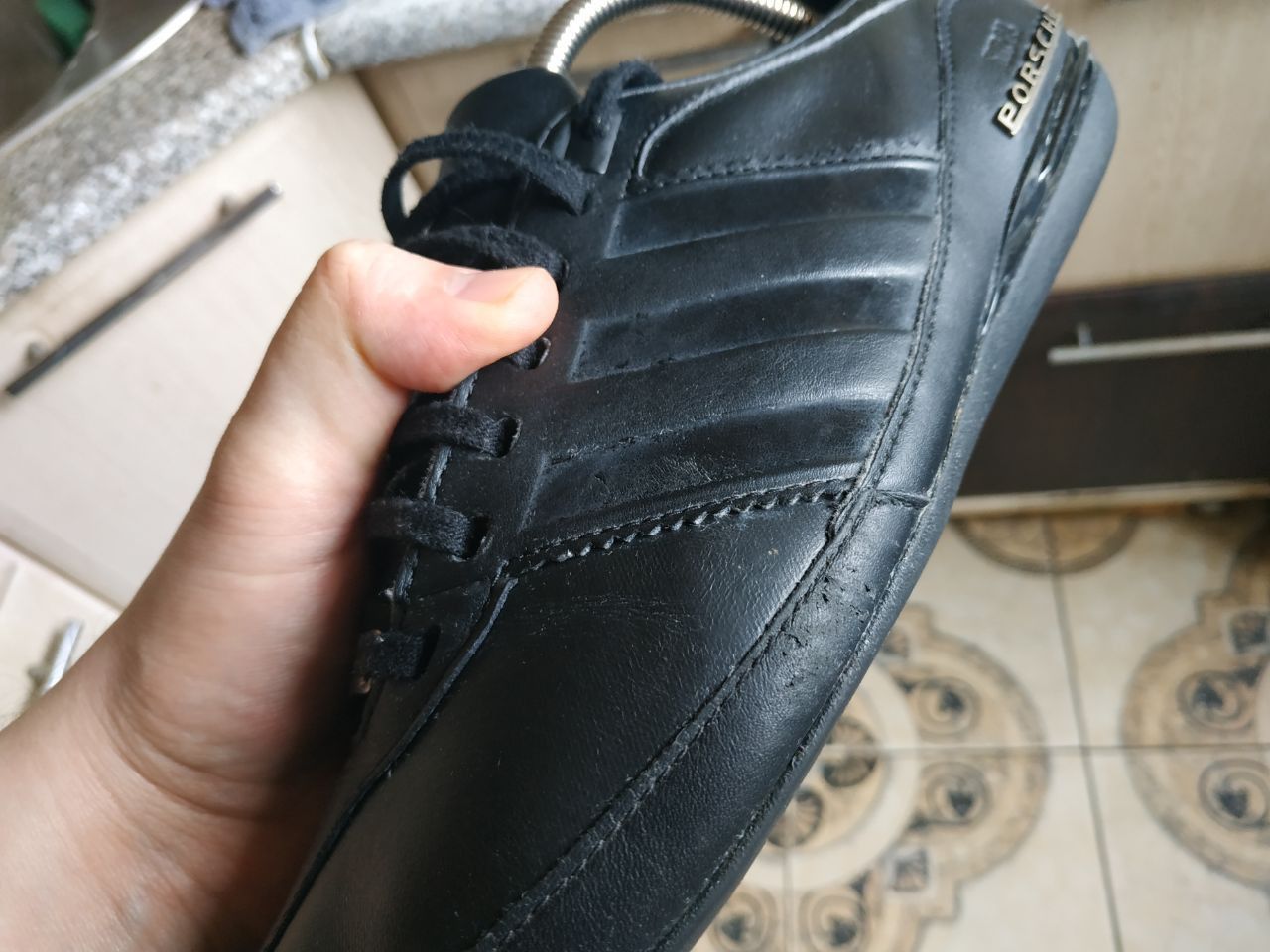 Adidas Adidas x Porsche Design Typ 64 Black Leather Sneakers Size US 9.5 / EU 42-43 - 18 Thumbnail